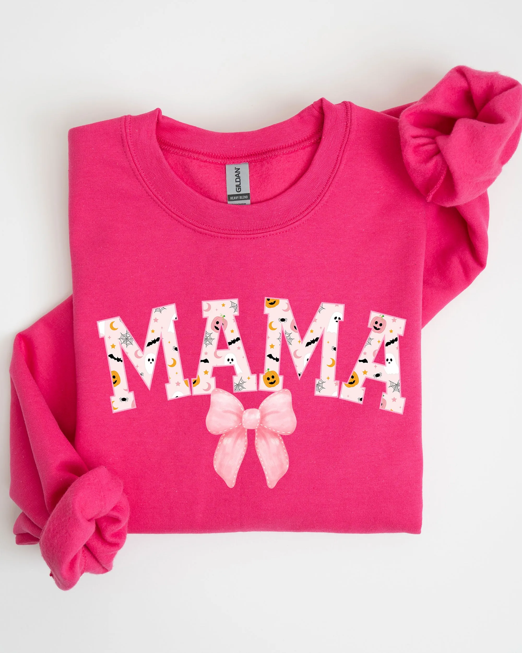 Halloween, Mama, Coquette Ribbons and Bows, Fall, Autumn Sweatshirt sold by Refinery Number One