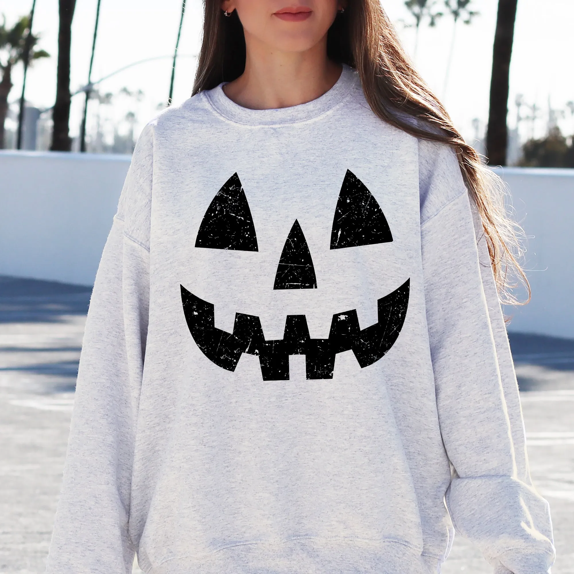 Jack-O-Lantern, Pumpkin, Cute, Halloween, Spooky, Trick Or Treat Costume, Witch Sweatshirt sold by Refinery Number One