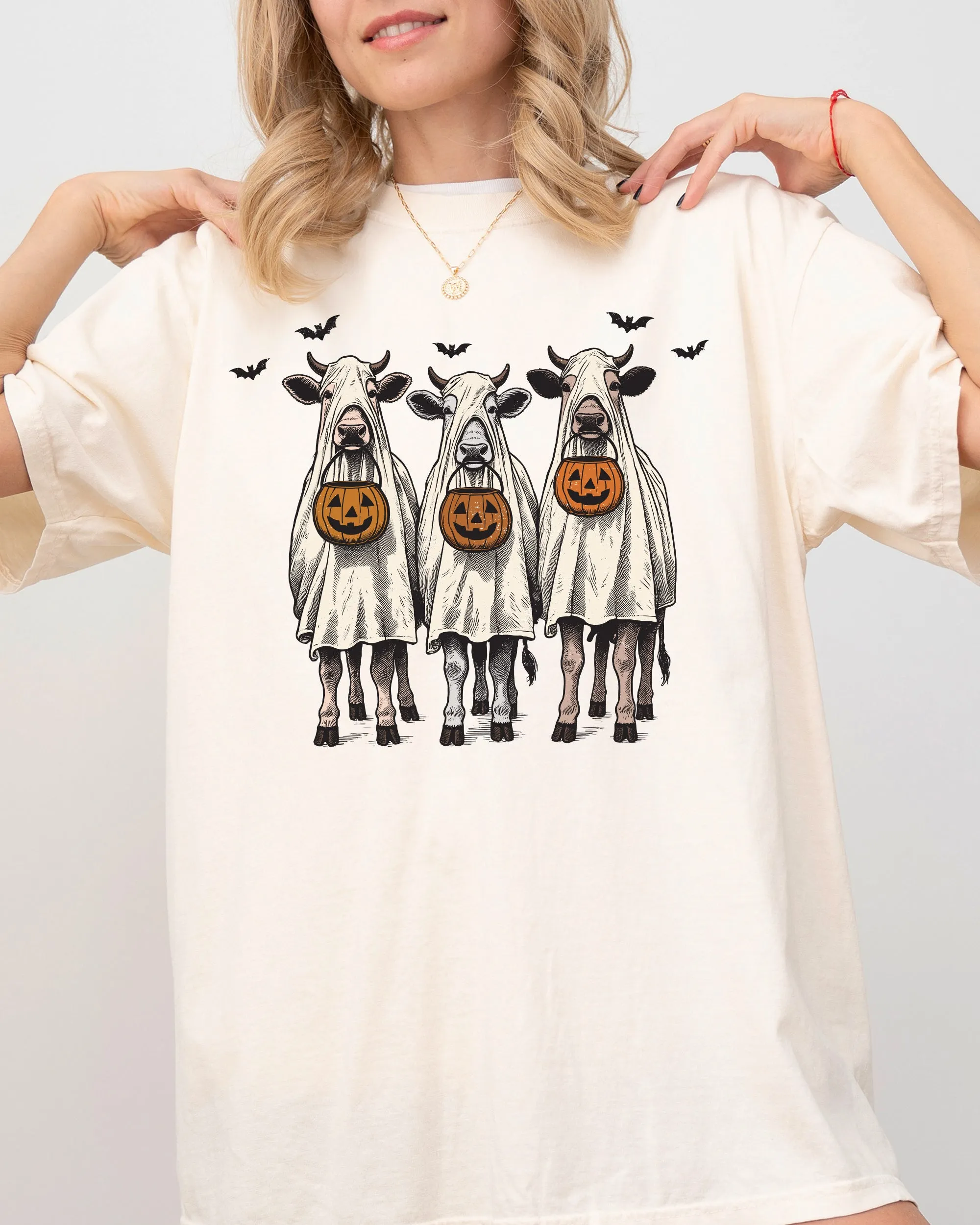 Bulls, Cow Lovers, Farm, Ghost, Western, Witch, Aesthetic, Meme, Halloween, Costume, Tshirt Comfort Colors T-Shirt sold by Refinery Number One product image thumbnail 5