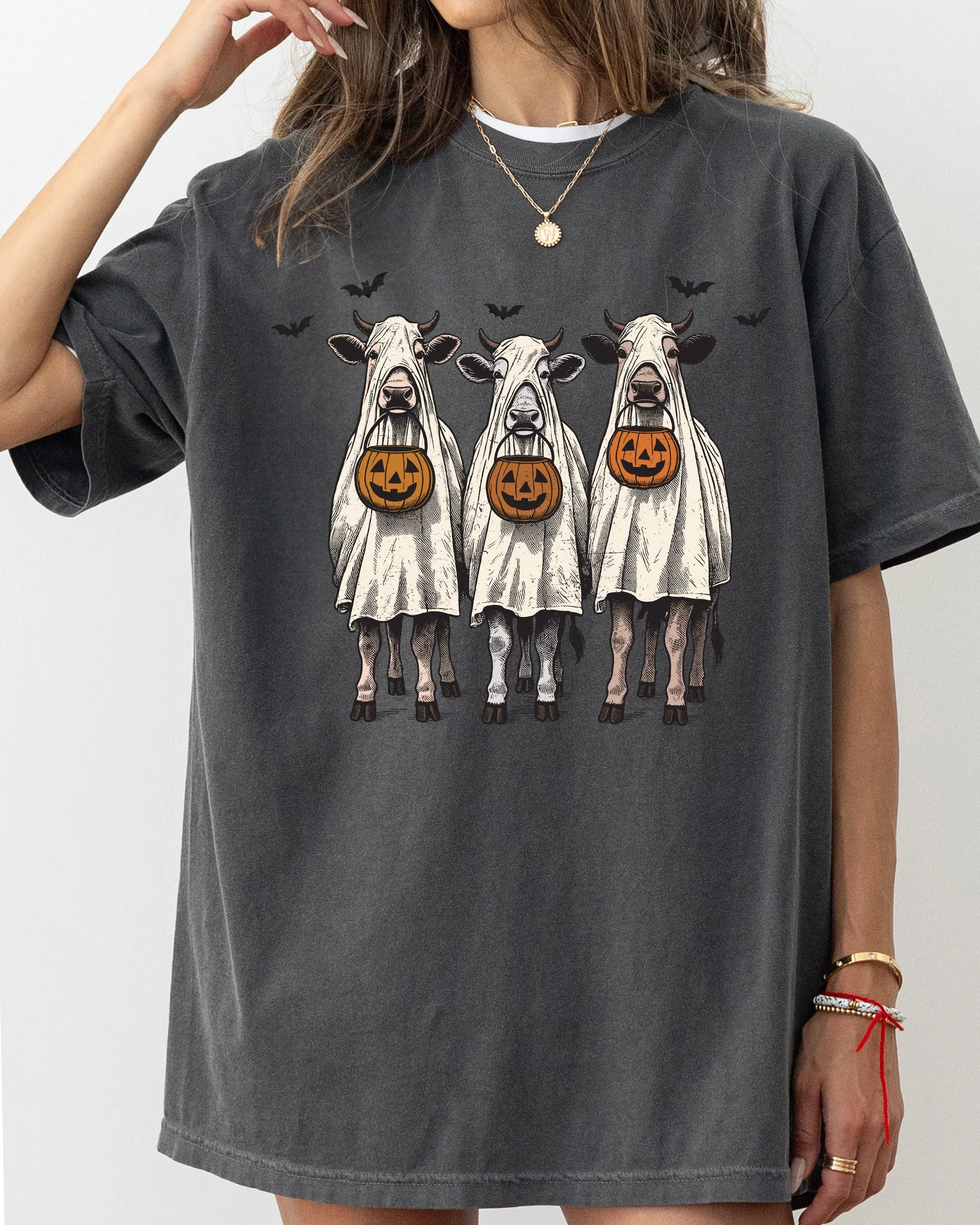 Bulls, Cow Lovers, Farm, Ghost, Western, Witch, Aesthetic, Meme, Halloween, Costume, Tshirt Comfort Colors T-Shirt sold by Refinery Number One product image thumbnail 4