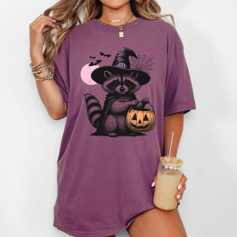 Racoon, Animal Lover, Vintage, Farm, Ghost, Western, Witch, Aesthetic, Meme, Halloween, Costume, Tshirt Comfort Colors T-Shirt sold by Refinery Number One
