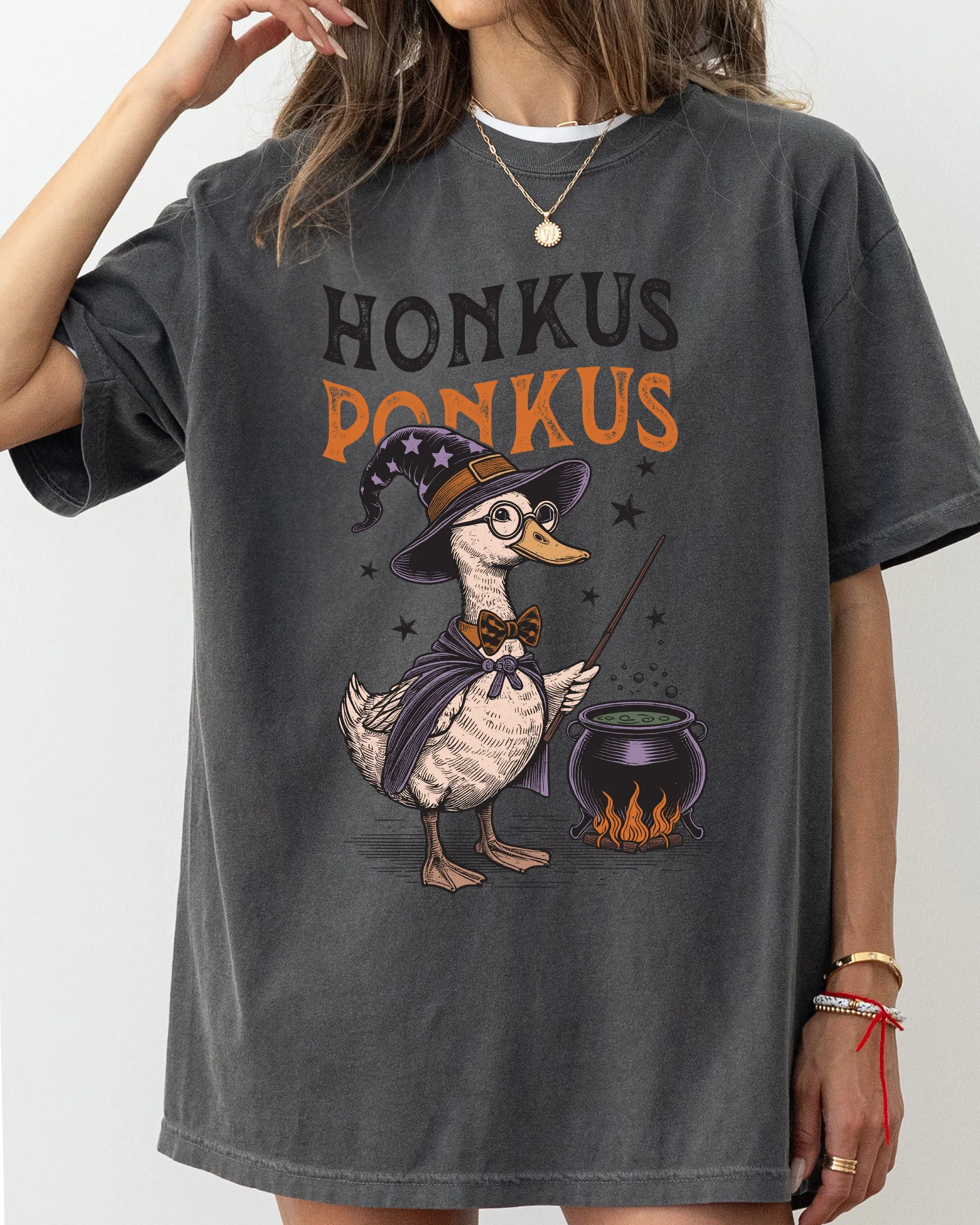 Honkus Poncus, Goose, Duck, Animal Lover, Vintage, Farm, Ghost, Western, Witch, Aesthetic, Meme, Halloween, Costume, Tshirt Comfort Colors T-Shirt sold by Refinery Number One product image thumbnail 5
