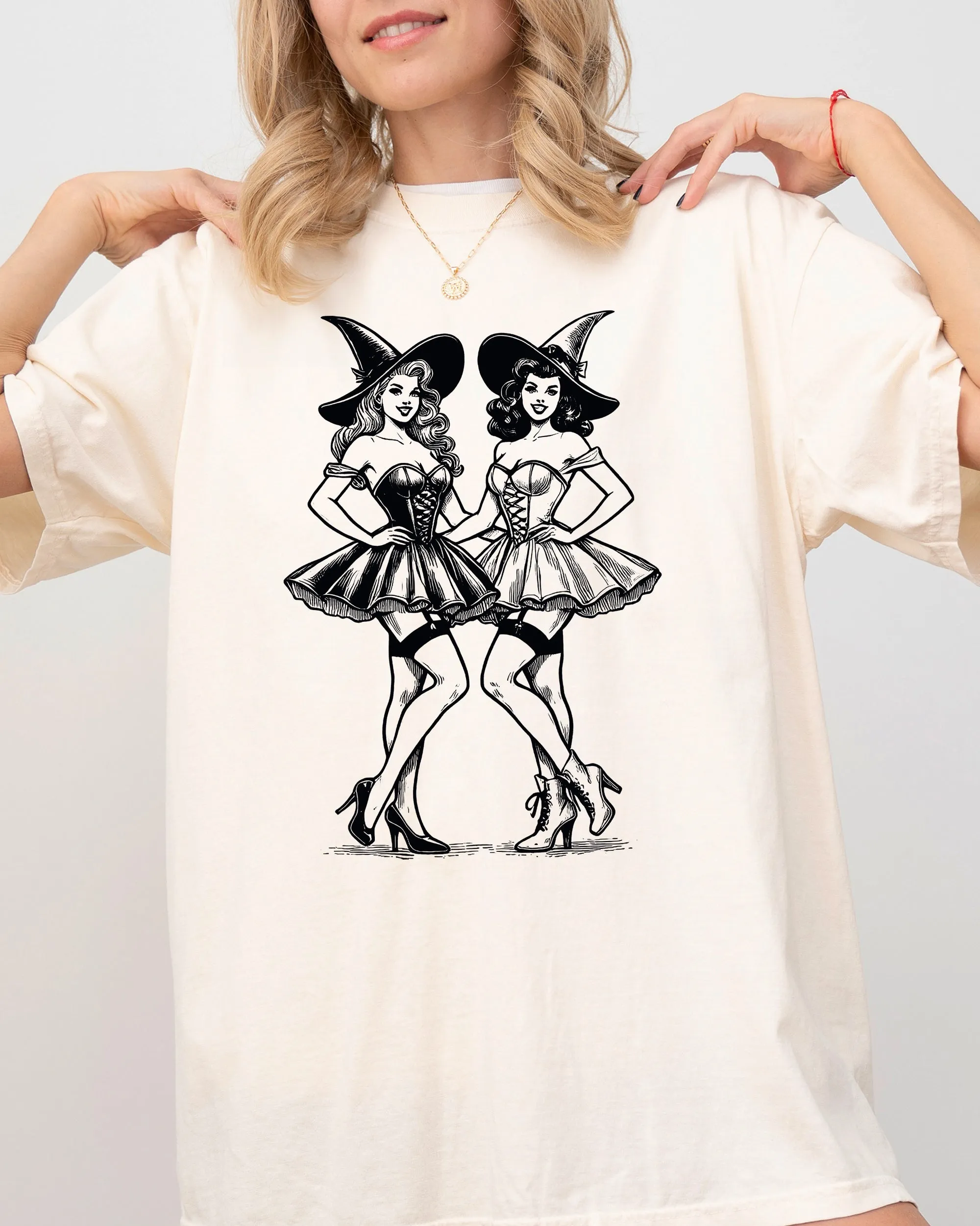 Best Friends, Western, Witch, Aesthetic, Meme, Halloween, Costume, Tshirt Comfort Colors T-Shirt sold by Refinery Number One product image thumbnail 5