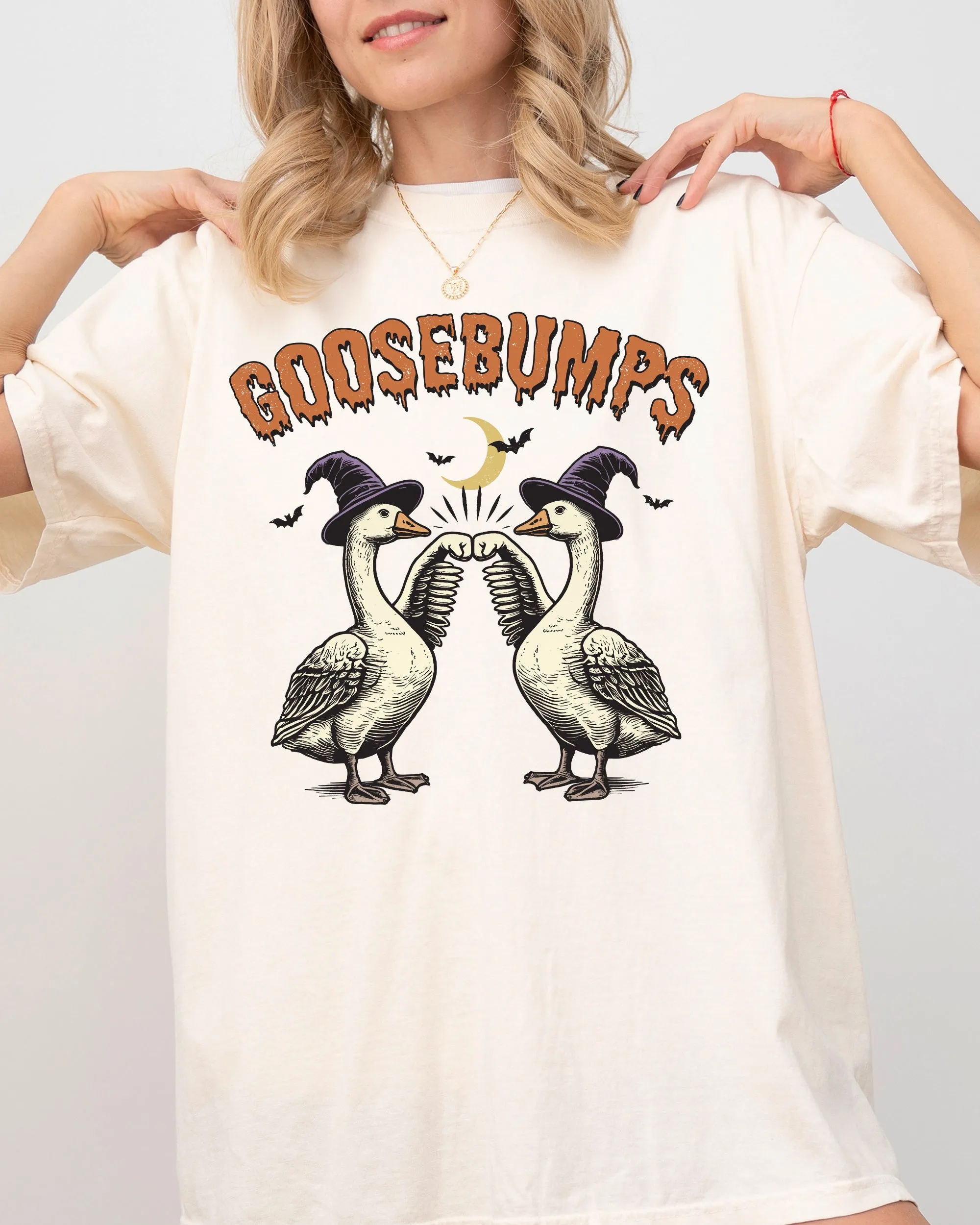 Goosebumps, Geese, Duck, Vintage, Ghost, Western, Witch, Aesthetic, Meme, Halloween, Costume, Tshirt Comfort Colors T-Shirt sold by Refinery Number One product image thumbnail 2