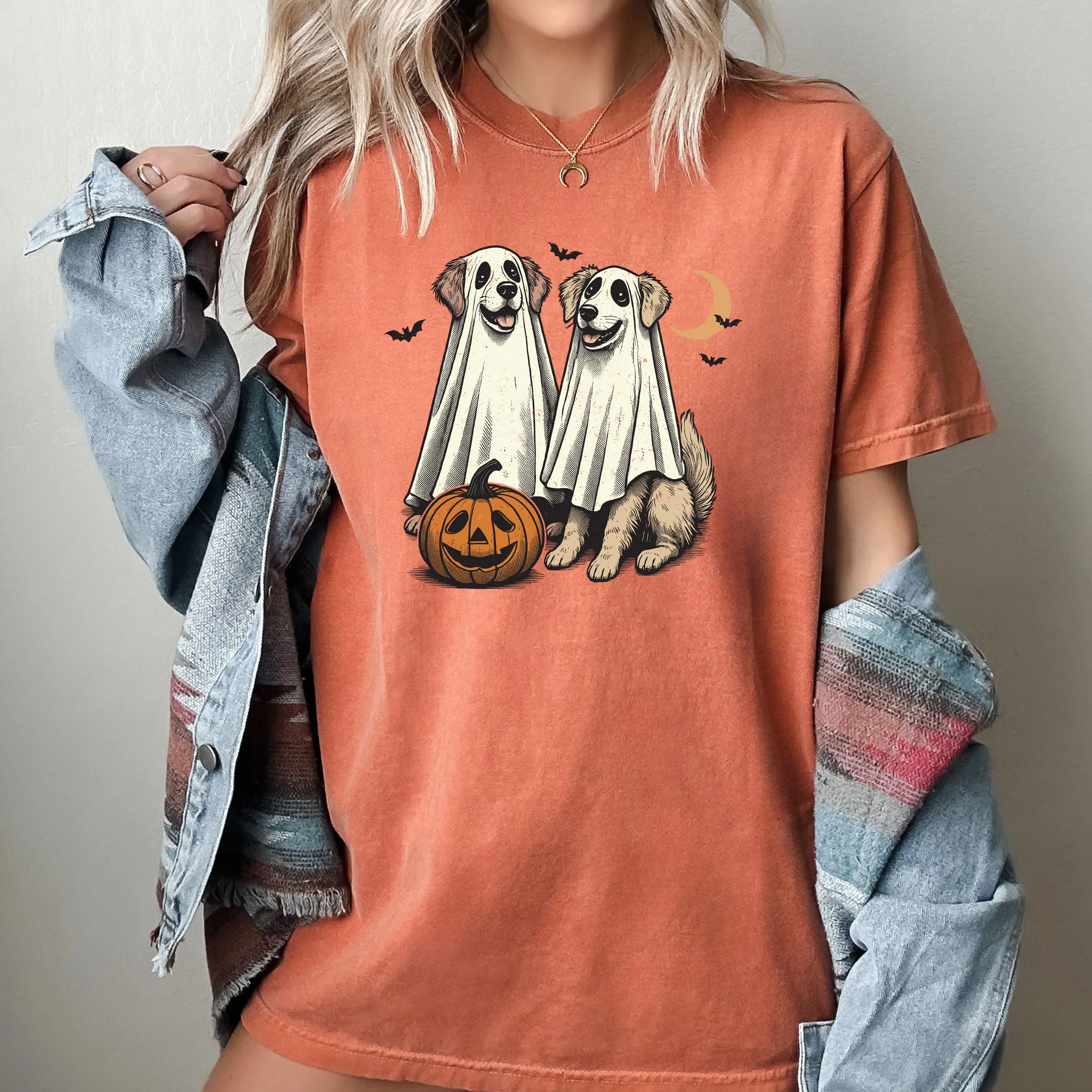 Dog Lovers, Vintage, Ghost, Western, Witch, Aesthetic, Meme, Halloween, Costume, Tshirt Comfort Colors T-Shirt sold by Refinery Number One