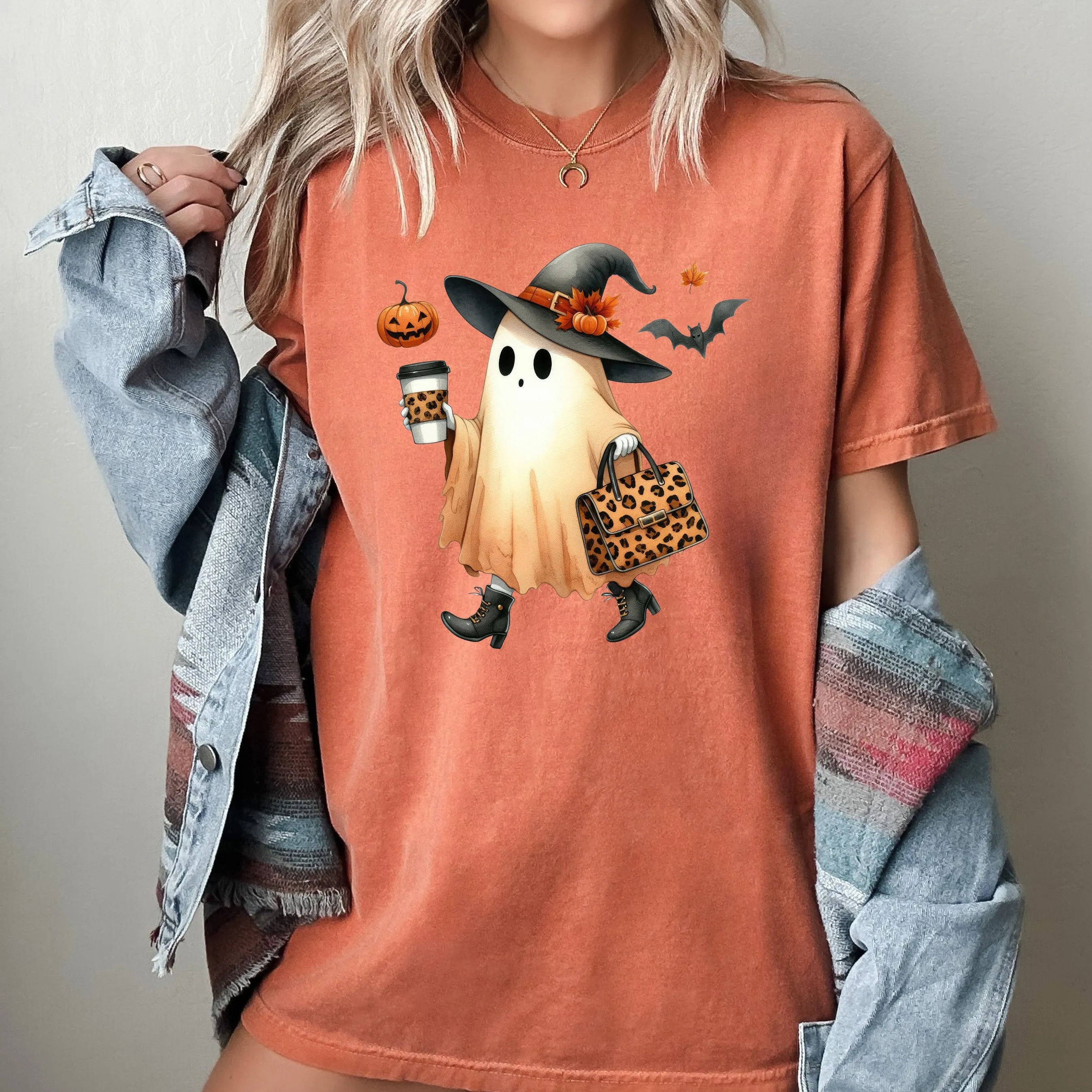 Fancy Ghost, Coffee, Pumpkin Spice, Vintage, Western, Witch, Aesthetic, Meme, Halloween, Costume, Tshirt Comfort Colors T-Shirt sold by Refinery Number One product image thumbnail 2
