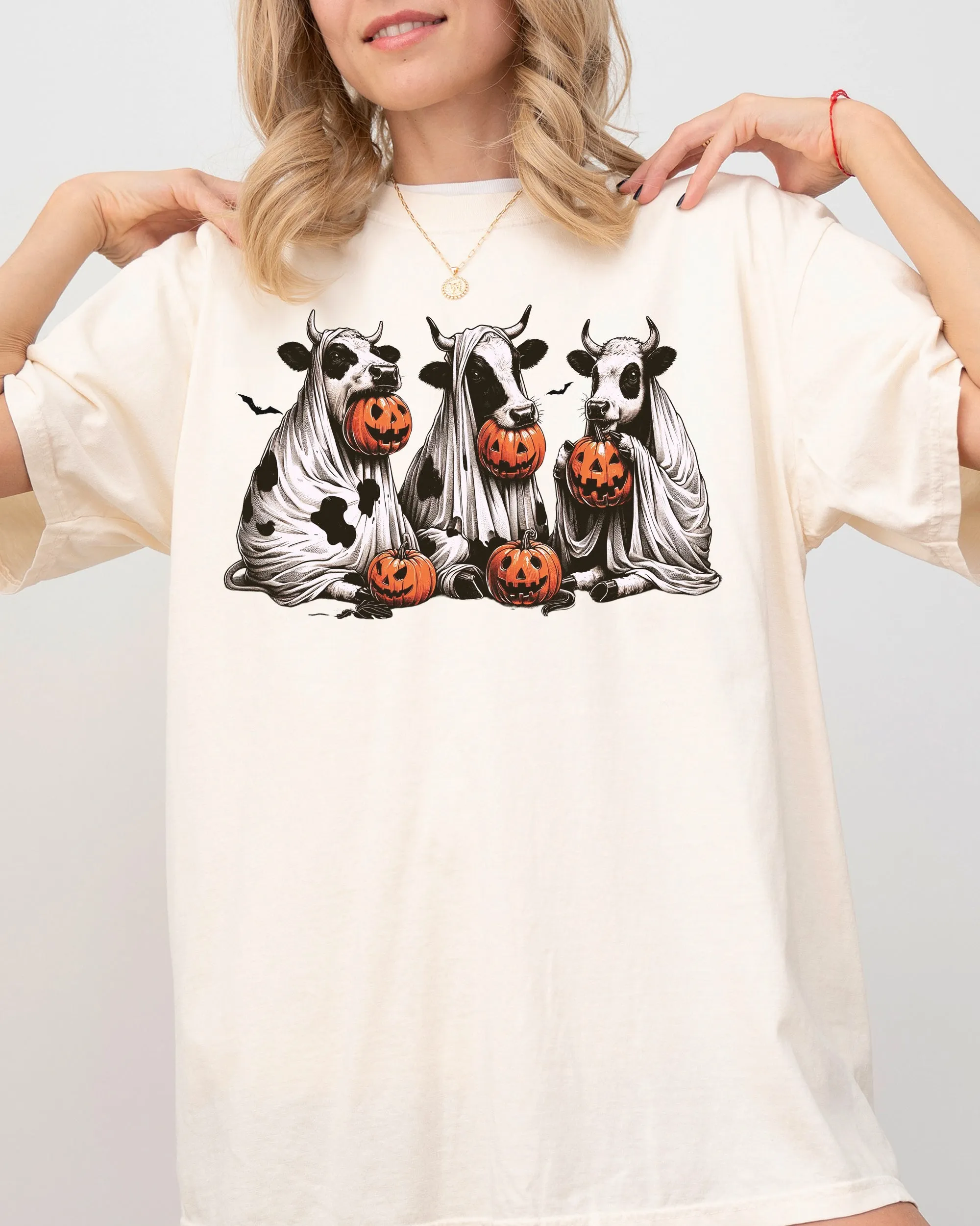 Cow Ghost, Farm, Vintage, Western, Witch, Aesthetic, Meme, Halloween, Costume, Tshirt Comfort Colors T-Shirt sold by Refinery Number One product image thumbnail 2