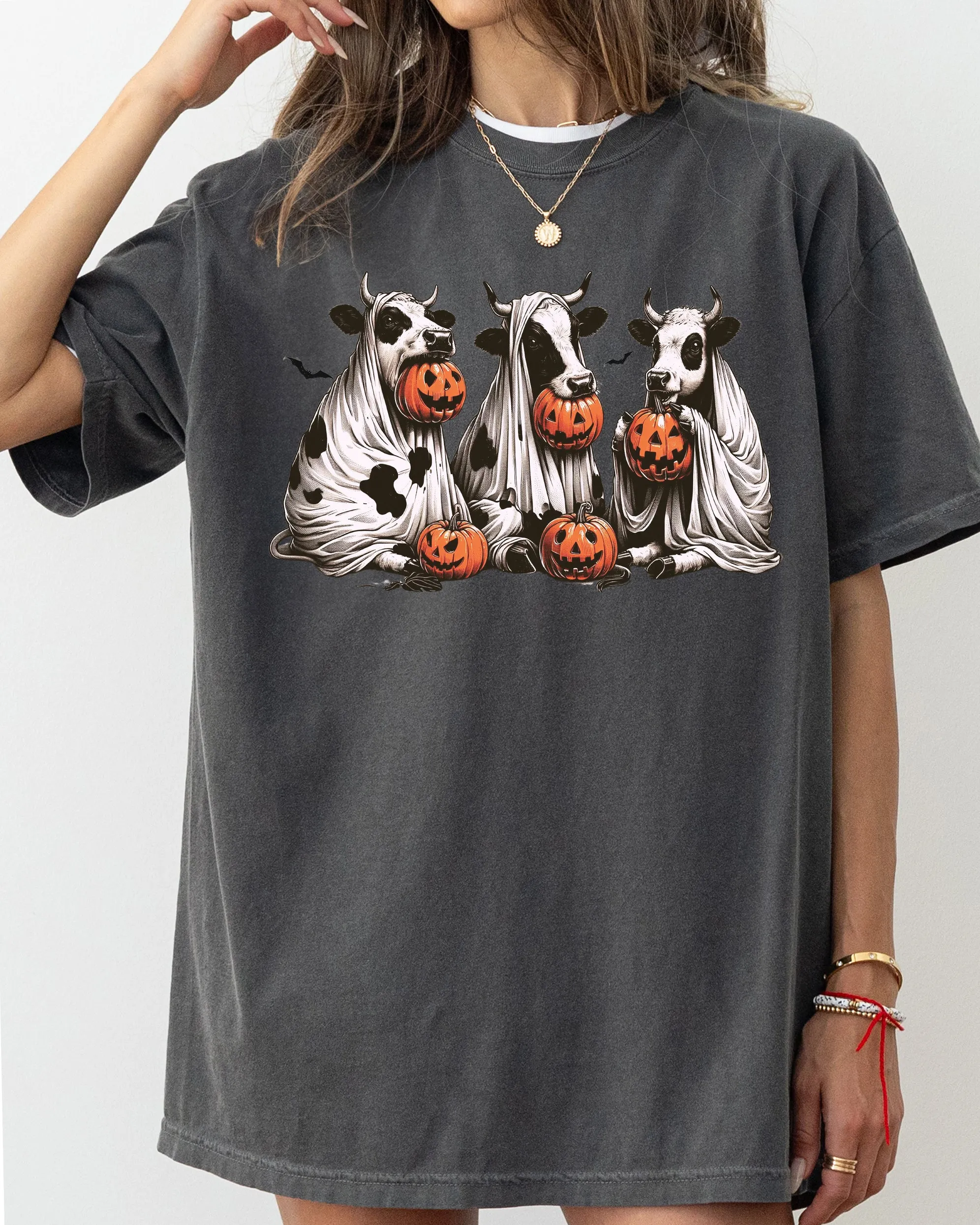 Cow Ghost, Farm, Vintage, Western, Witch, Aesthetic, Meme, Halloween, Costume, Tshirt Comfort Colors T-Shirt sold by Refinery Number One product image thumbnail 3
