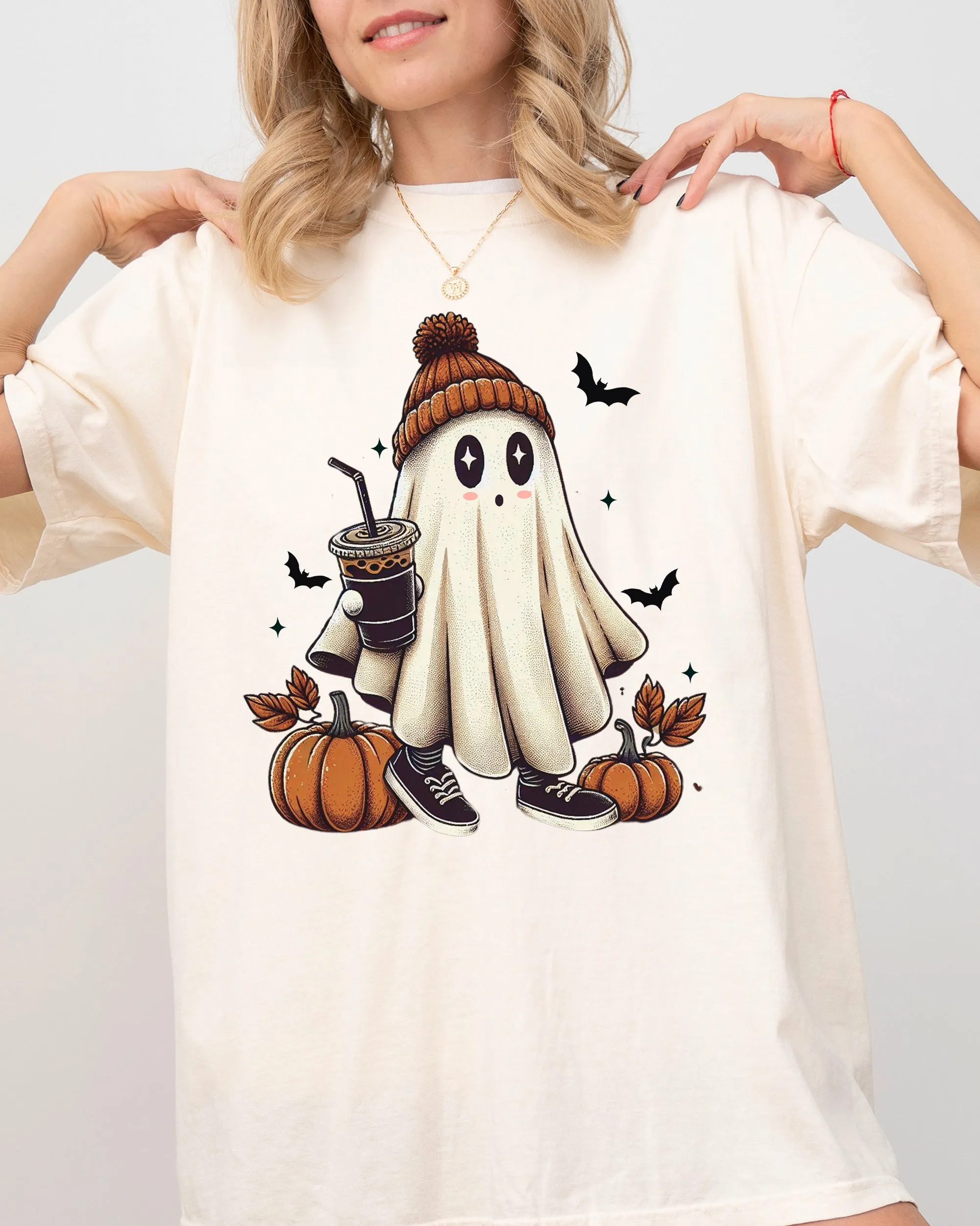 Coffee Lover, Ghost, Vintage, Western, Witch, Aesthetic, Meme, Halloween, Costume, Tshirt Comfort Colors T-Shirt sold by Refinery Number One product image thumbnail 5