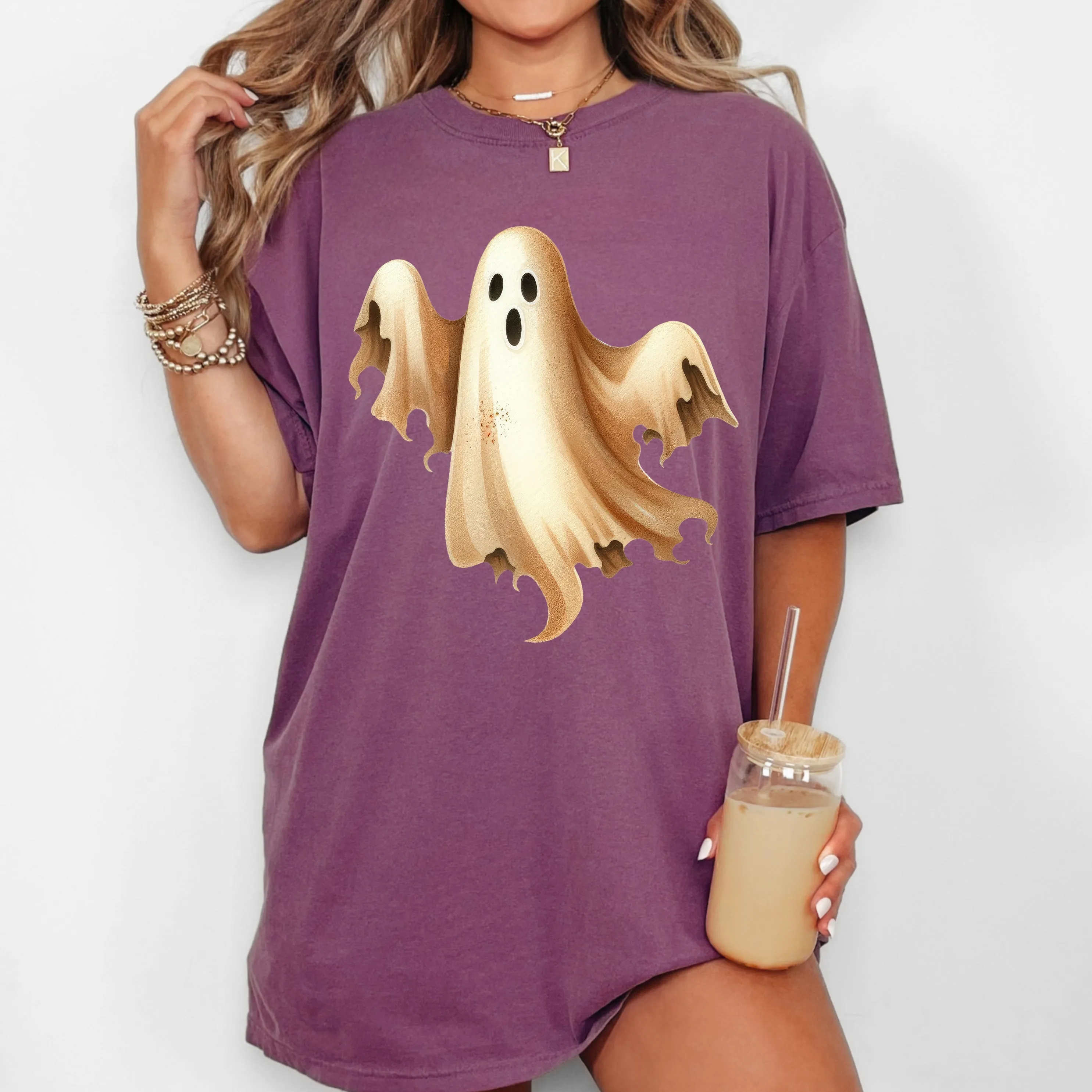 Ghost, Vintage, Western, Witch, Aesthetic, Meme, Halloween, Costume, Tshirt Comfort Colors T-Shirt sold by Refinery Number One product image thumbnail 3