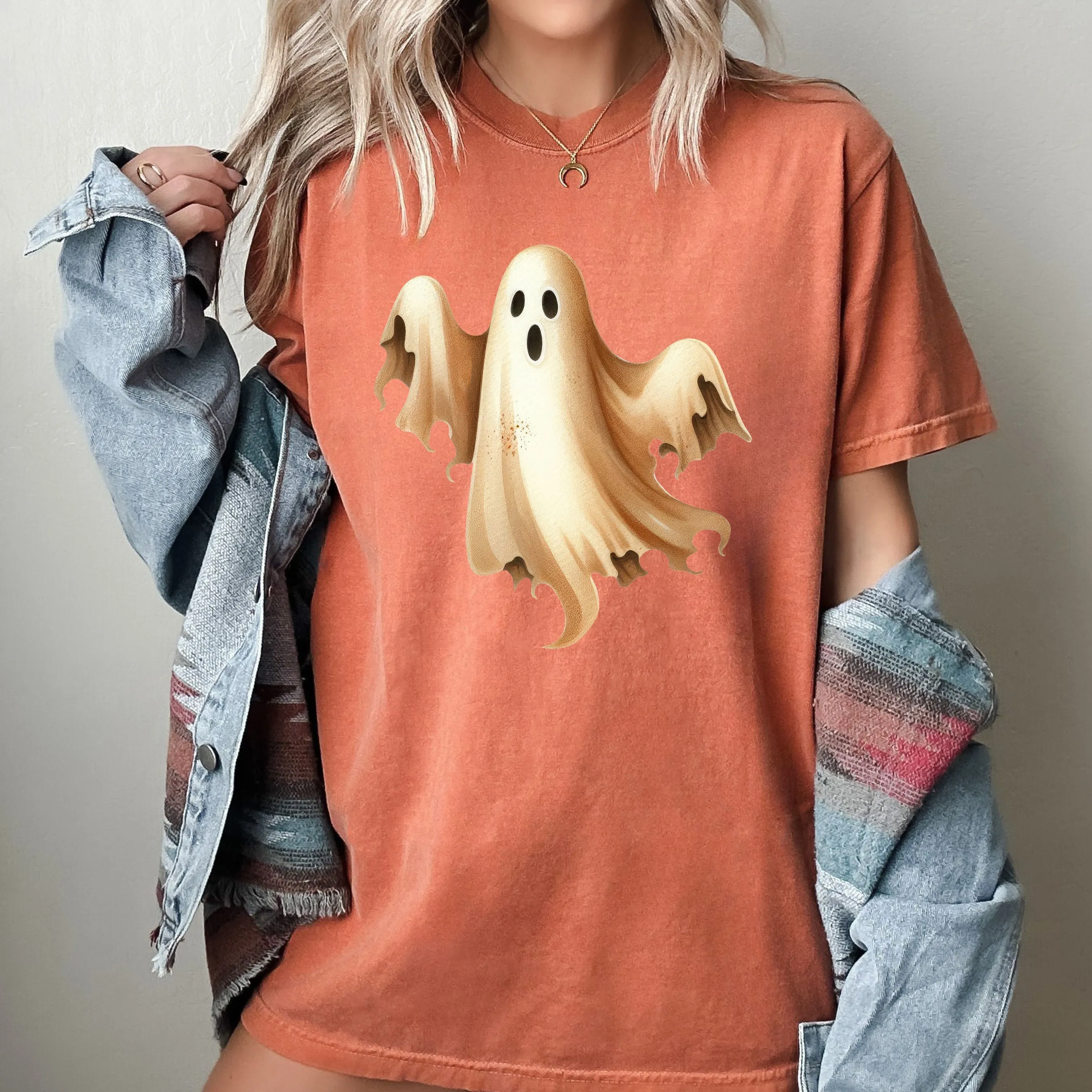 Ghost, Vintage, Western, Witch, Aesthetic, Meme, Halloween, Costume, Tshirt Comfort Colors T-Shirt sold by Refinery Number One product image thumbnail 4