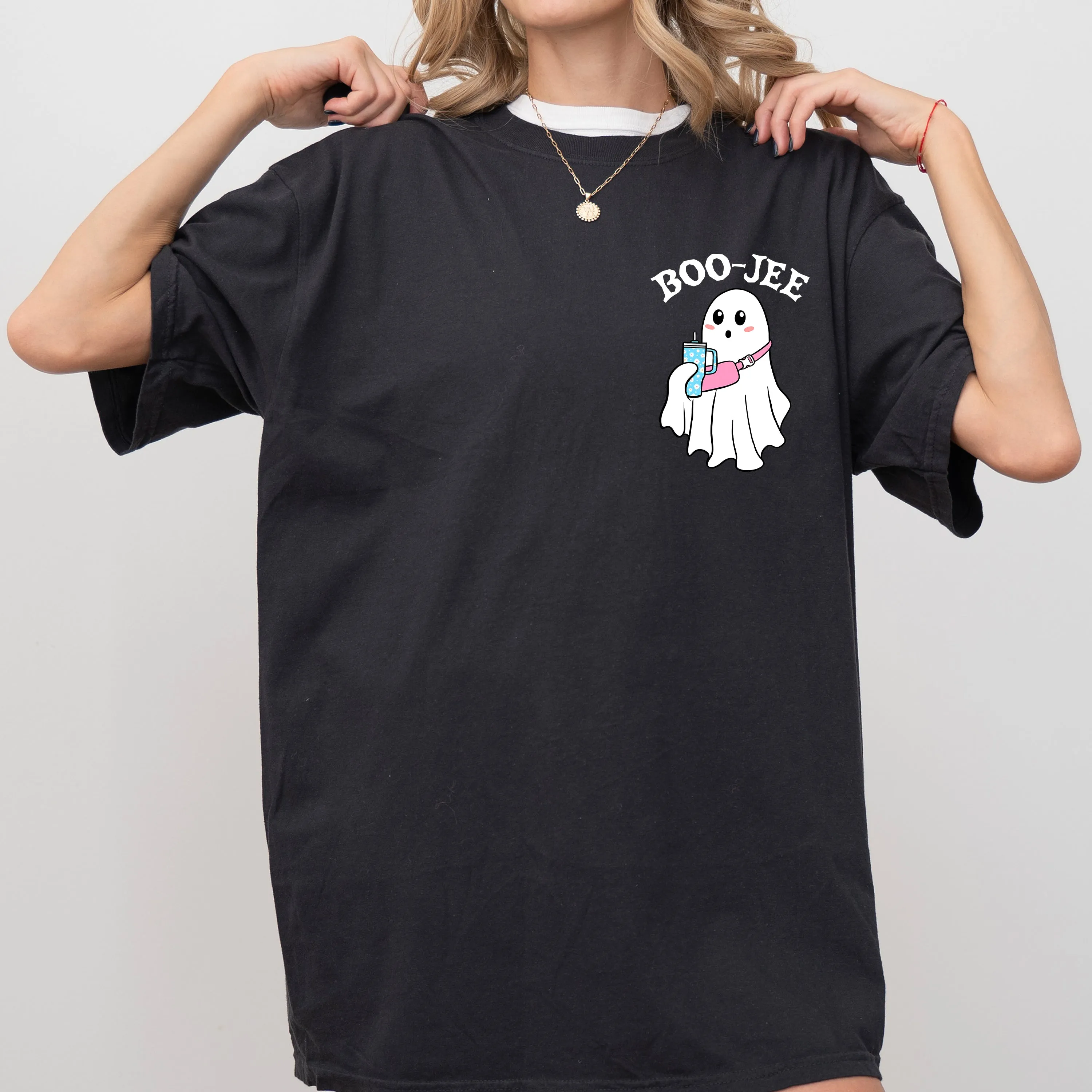 Boojee, Ghost, Vintage, Pocket, Western, Witch, Aesthetic, Meme, Halloween, Costume, Tshirt Comfort Colors T-Shirt sold by Refinery Number One product image thumbnail 3