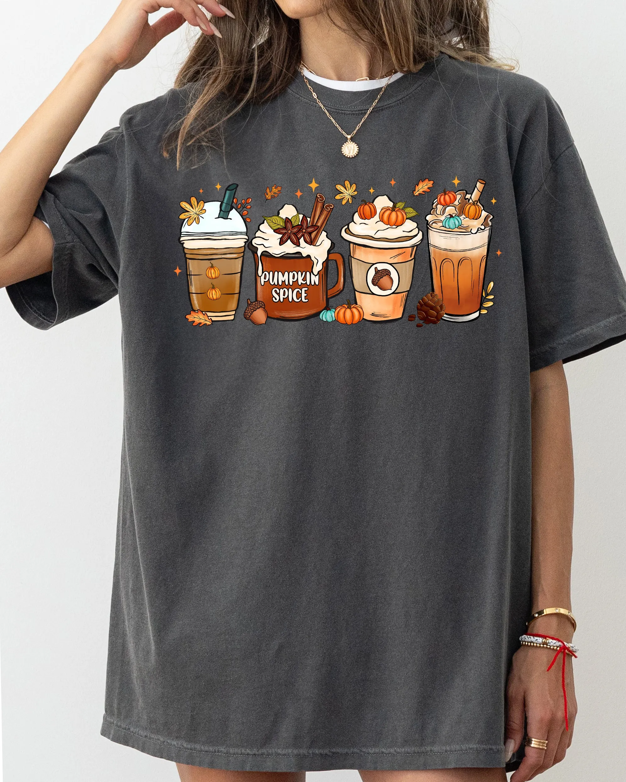 Coffee Lover, Pumpkin Spice, Fall, Western, Witch, Aesthetic, Meme, Halloween, Costume, Tshirt Comfort Colors T-Shirt sold by Refinery Number One product image thumbnail 2