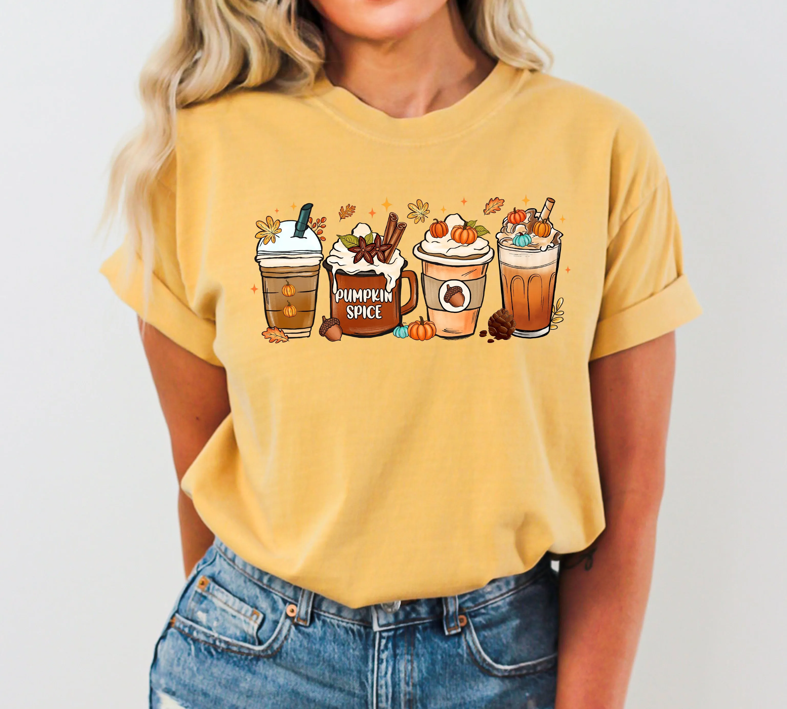 Coffee Lover, Pumpkin Spice, Fall, Western, Witch, Aesthetic, Meme, Halloween, Costume, Tshirt Comfort Colors T-Shirt sold by Refinery Number One product image thumbnail 4