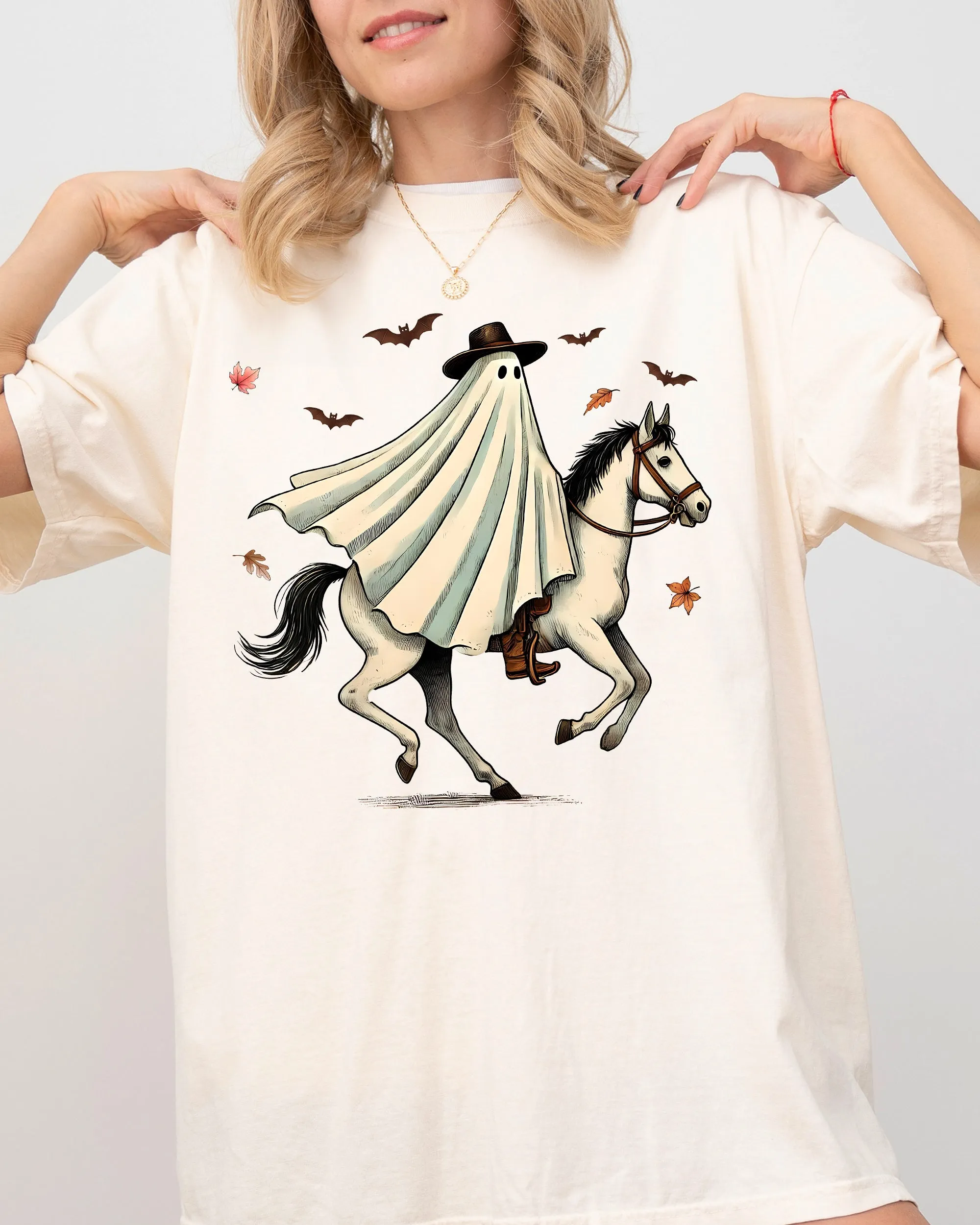Cowboy Ghost Riding Horse, Western, Witch, Aesthetic, Meme, Halloween, Costume, Tshirt Comfort Colors T-Shirt sold by Refinery Number One product image thumbnail 5