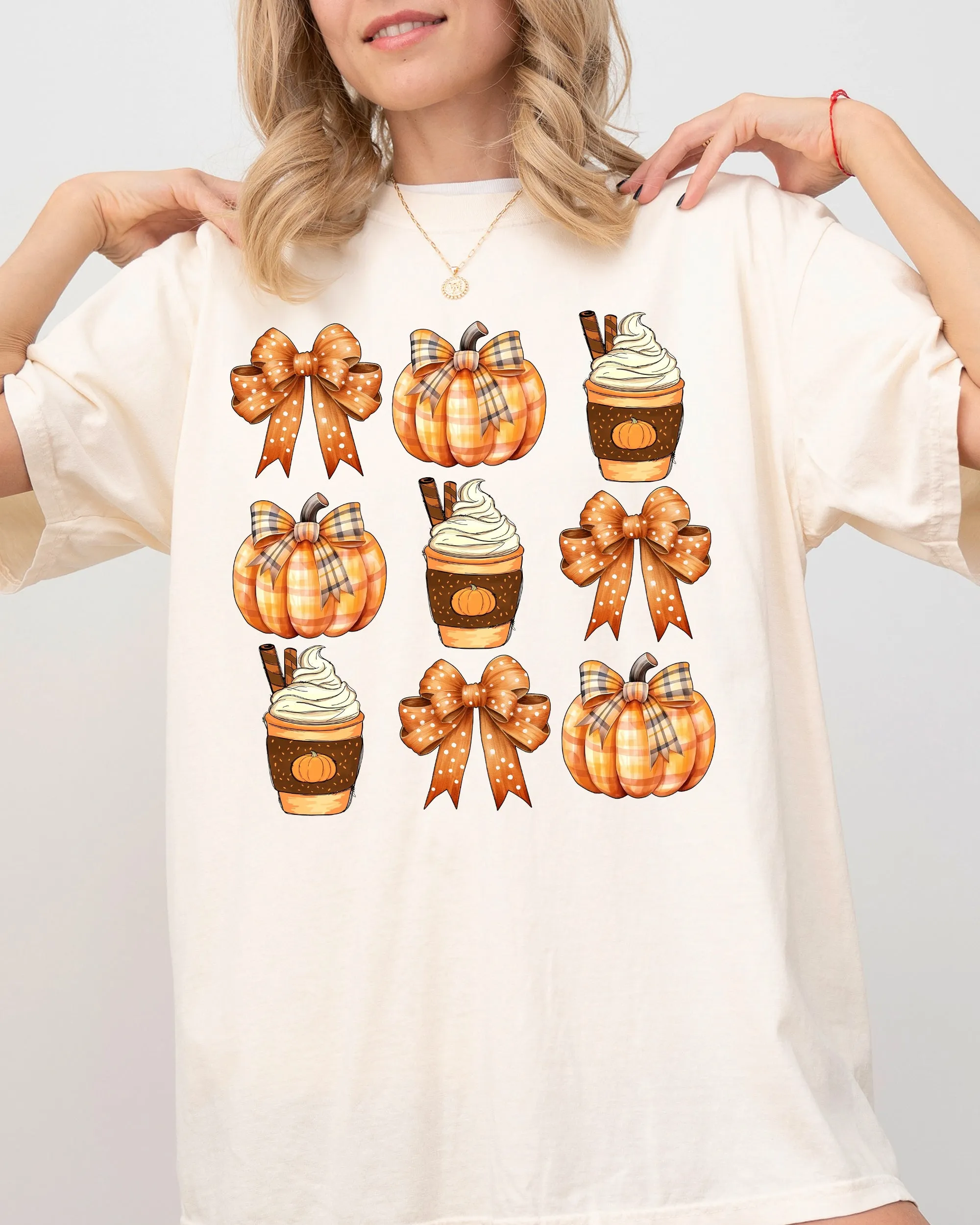 Coffee, Pumpkin, Bow, Western, Witch, Aesthetic, Meme, Halloween, Costume, Tshirt Comfort Colors T-Shirt sold by Refinery Number One product image thumbnail 2