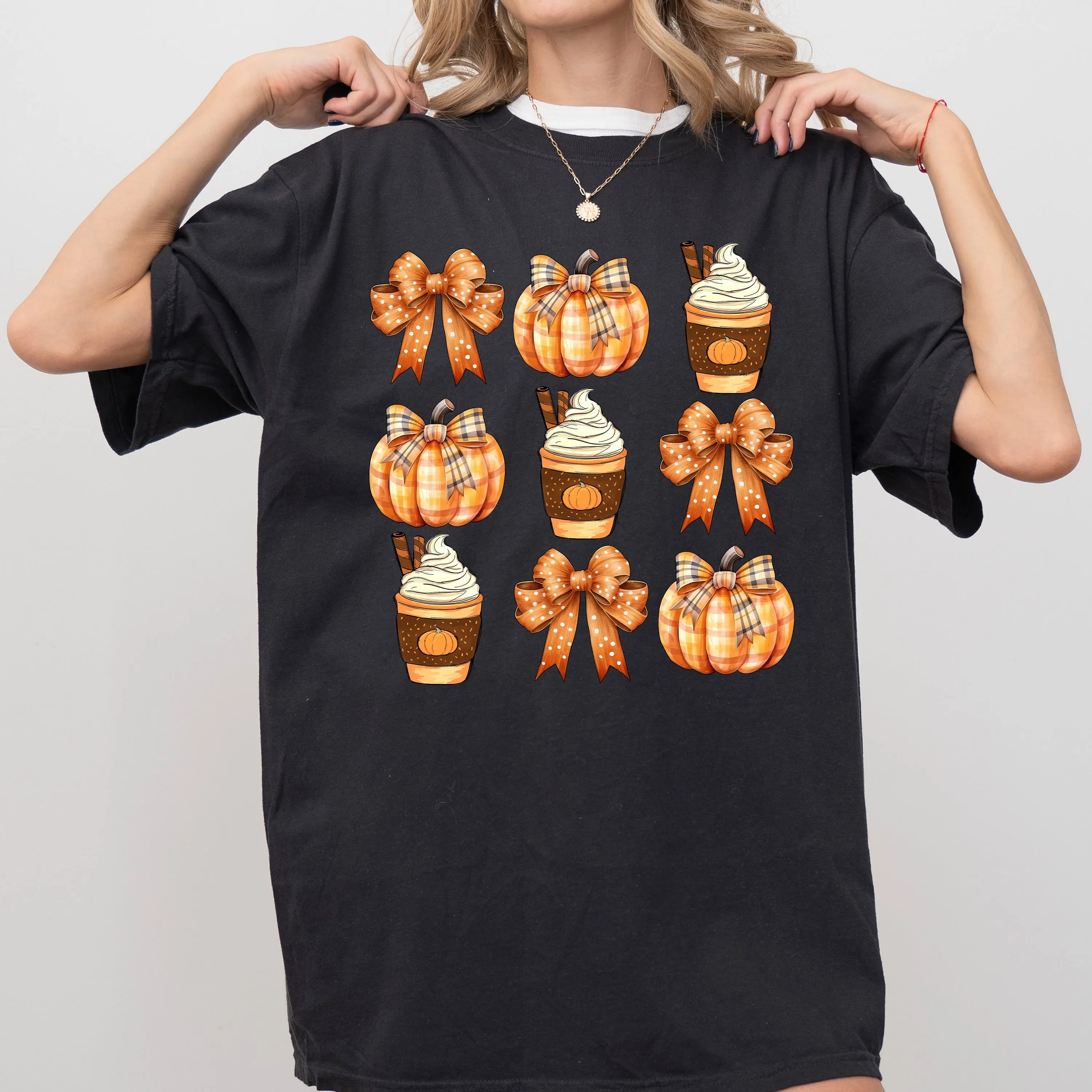 Coffee, Pumpkin, Bow, Western, Witch, Aesthetic, Meme, Halloween, Costume, Tshirt Comfort Colors T-Shirt sold by Refinery Number One product image thumbnail 4