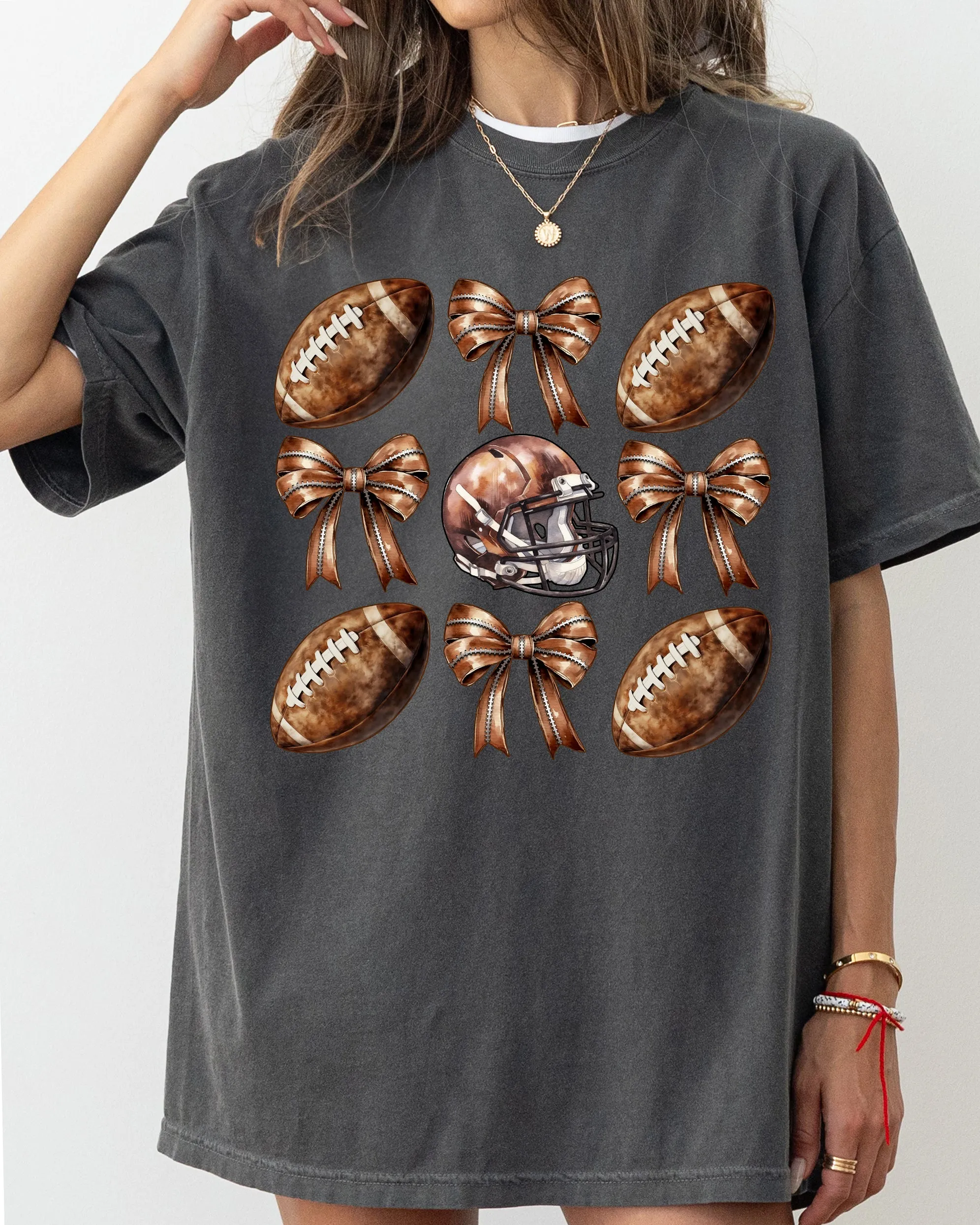 Football, Bow, Western, Witch, Aesthetic, Meme, Halloween, Costume, Tshirt Comfort Colors T-Shirt sold by Refinery Number One product image thumbnail 4