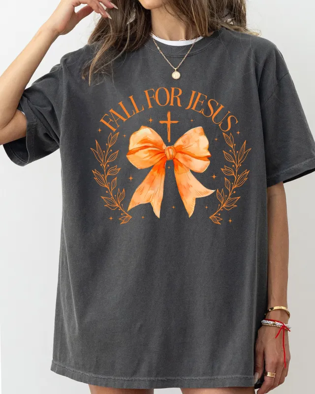 Fall For Jesus, Bow, Christian, Western, Witch, Aesthetic, Meme, Halloween, Costume, Tshirt Comfort Colors T-Shirt sold by Refinery Number One