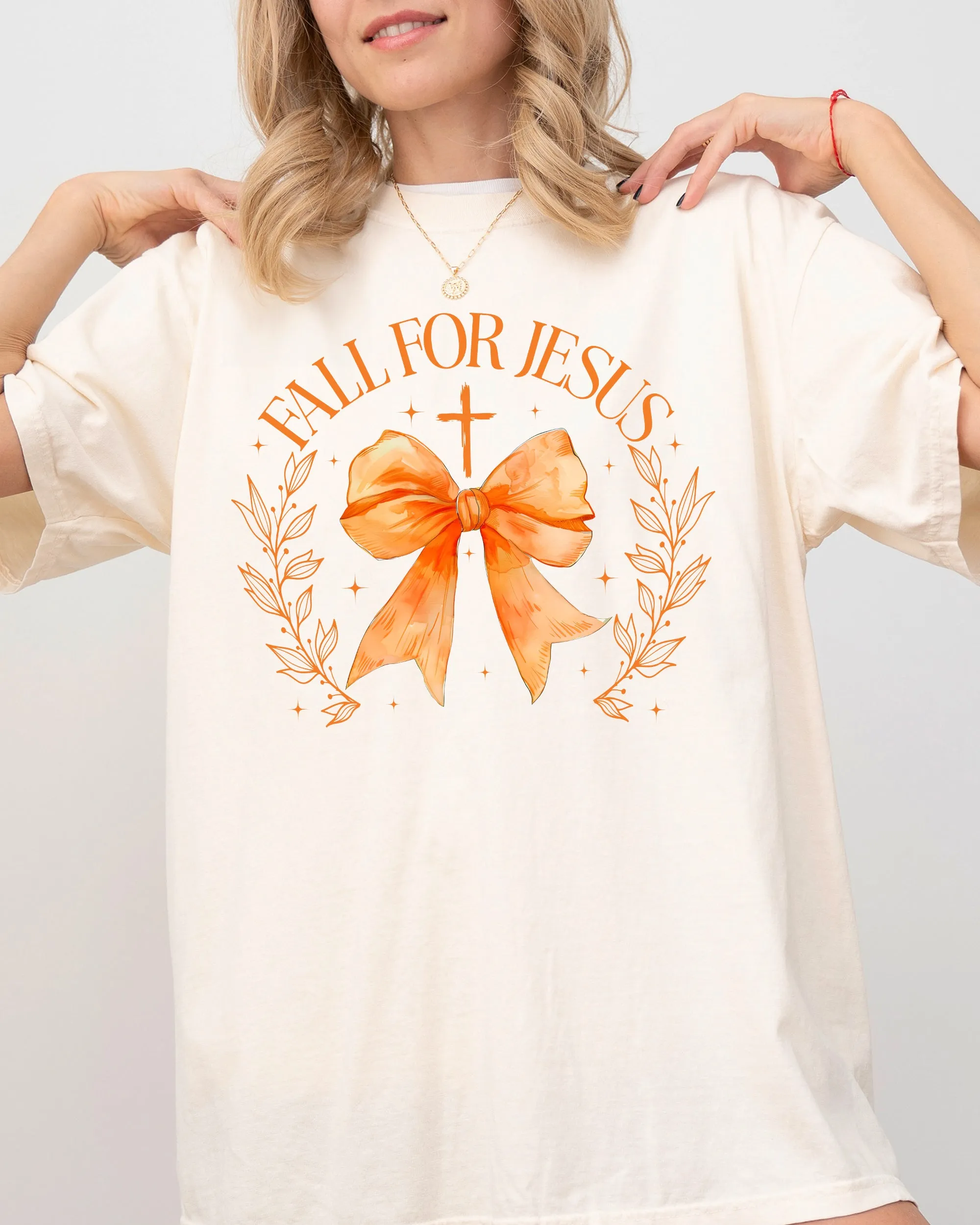 Fall For Jesus, Bow, Christian, Western, Witch, Aesthetic, Meme, Halloween, Costume, Tshirt Comfort Colors T-Shirt sold by Refinery Number One product image thumbnail 3