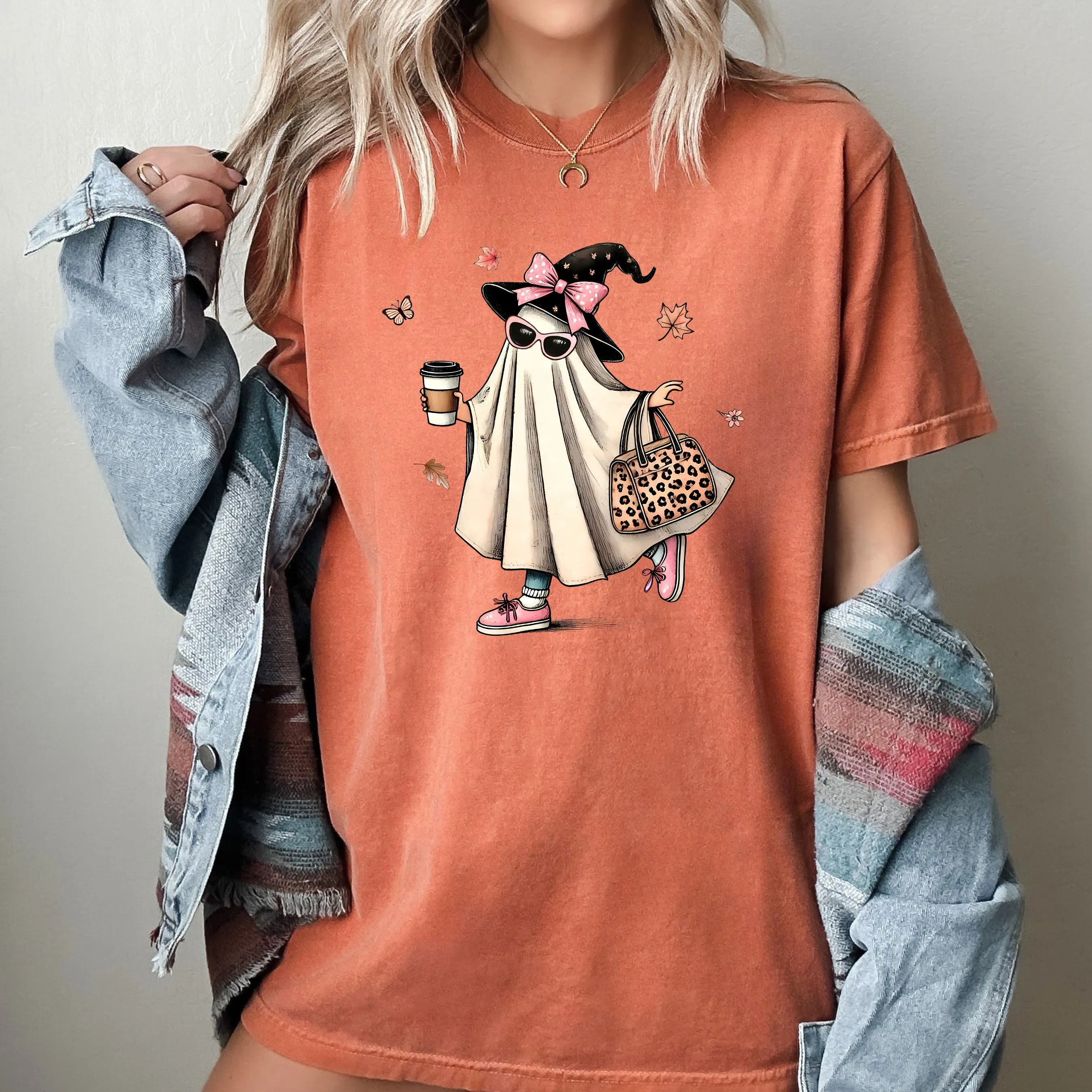Fancy Ghost, Coffee, Western, Witch, Aesthetic, Meme, Halloween, Costume, Tshirt Comfort Colors T-Shirt sold by Refinery Number One product image thumbnail 5