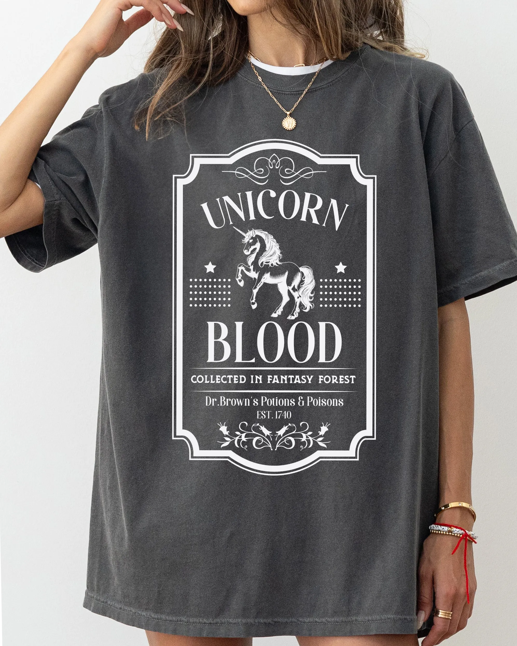 Unicorn Blood, Vintage, Western, Witch, Aesthetic, Meme, Halloween, Costume, Tshirt Comfort Colors T-Shirt sold by Refinery Number One