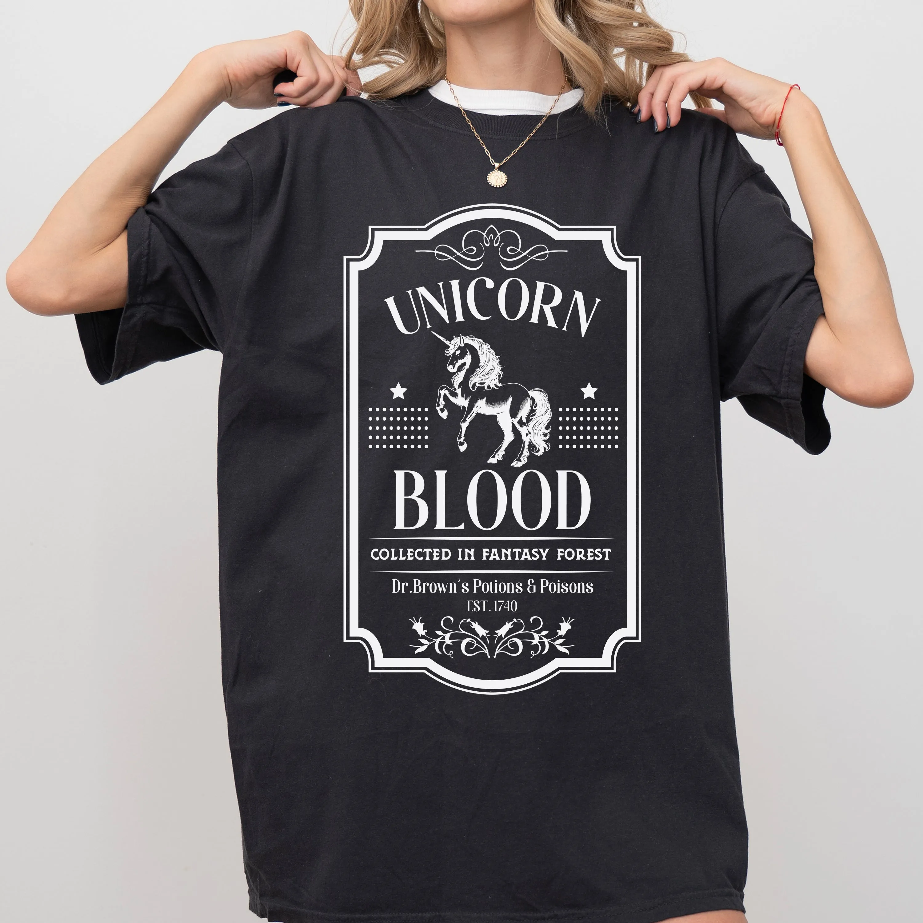 Unicorn Blood, Vintage, Western, Witch, Aesthetic, Meme, Halloween, Costume, Tshirt Comfort Colors T-Shirt sold by Refinery Number One product image thumbnail 4