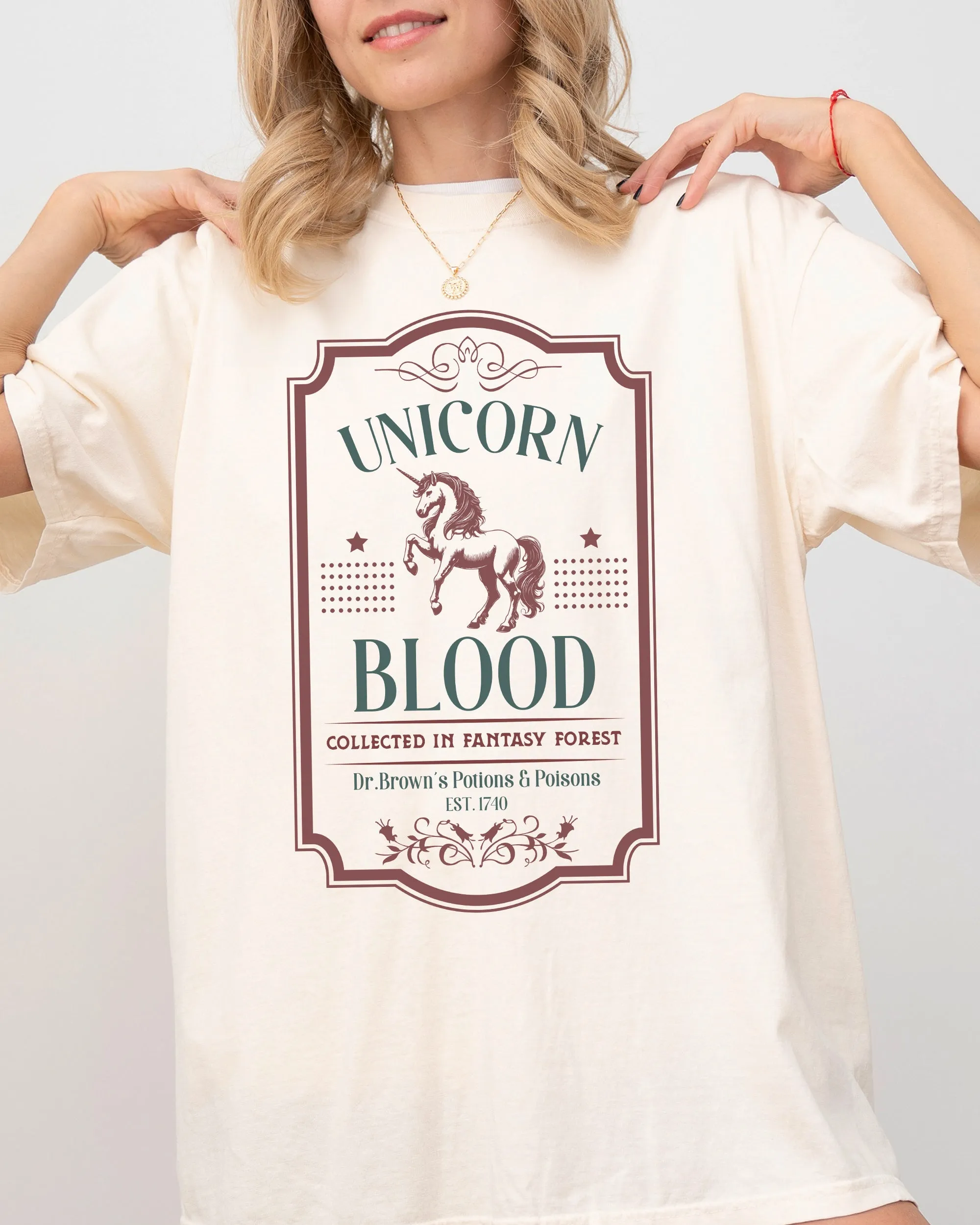 Unicorn Blood, Vintage, Western, Witch, Aesthetic, Meme, Halloween, Costume, Tshirt Comfort Colors T-Shirt sold by Refinery Number One product image thumbnail 3