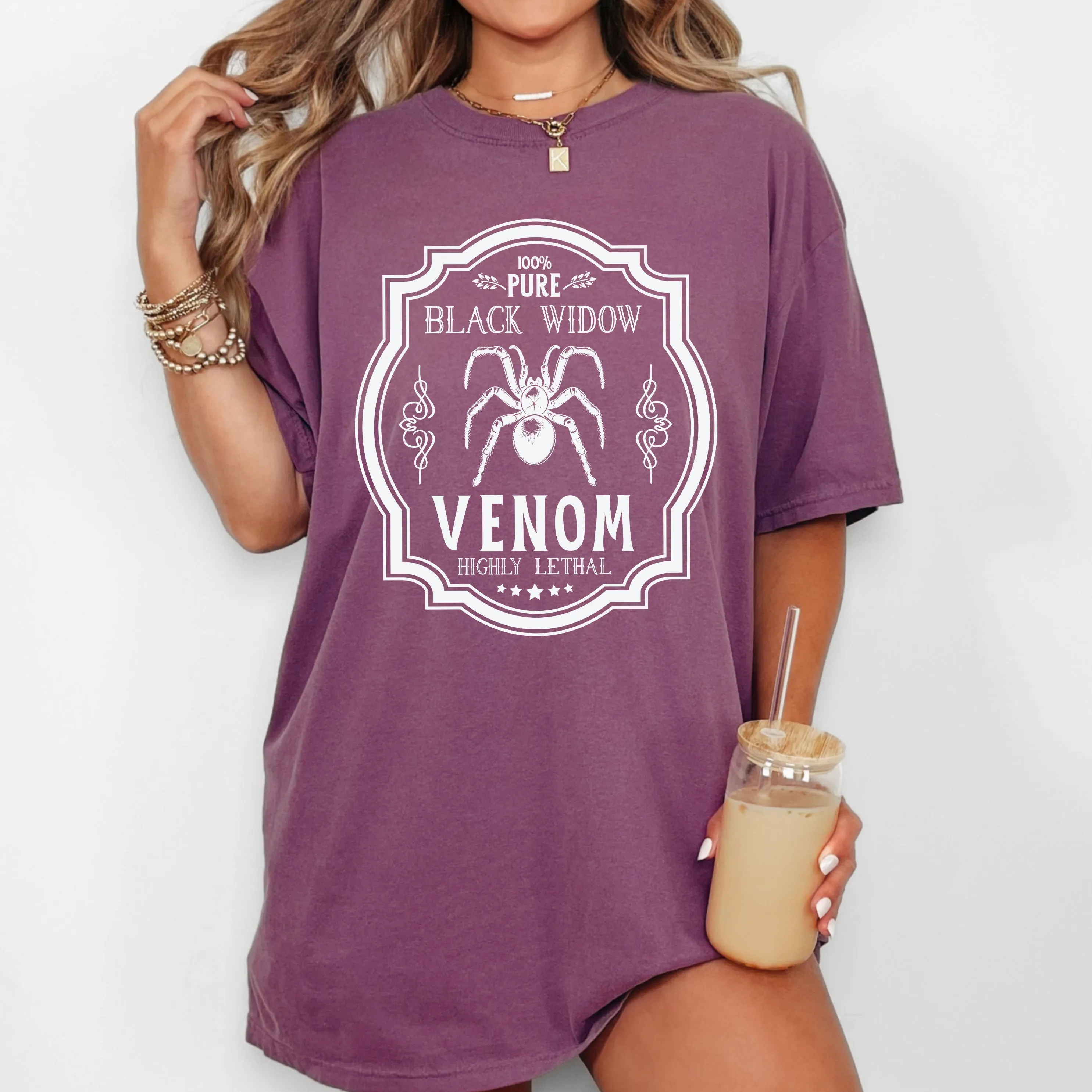 Black Widow, Vintage, Western, Witch, Aesthetic, Meme, Halloween, Costume, Tshirt Comfort Colors T-Shirt sold by Refinery Number One product image thumbnail 5