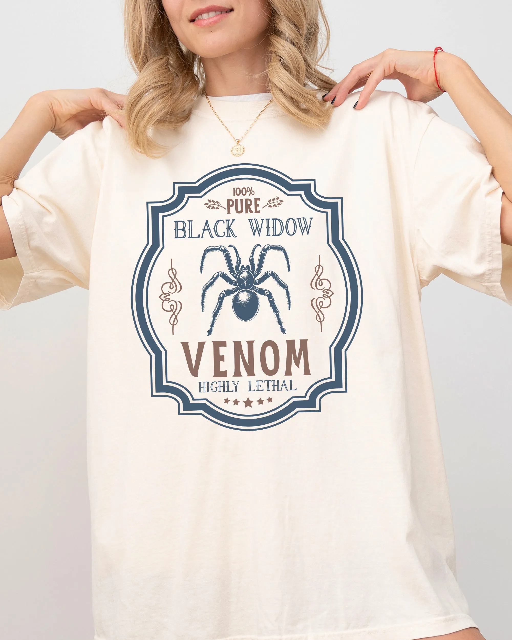 Black Widow, Vintage, Western, Witch, Aesthetic, Meme, Halloween, Costume, Tshirt Comfort Colors T-Shirt sold by Refinery Number One product image thumbnail 2