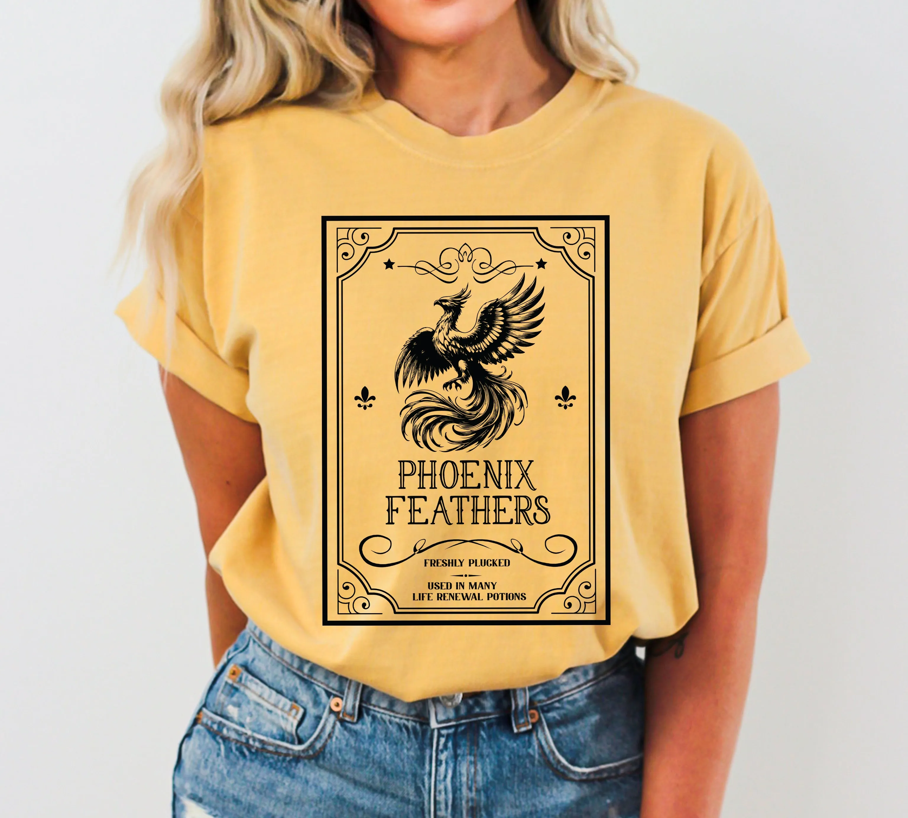 Phoenix Feathers, Vintage, Western, Witch, Aesthetic, Meme, Halloween, Costume, Tshirt Comfort Colors T-Shirt sold by Refinery Number One product image thumbnail 5