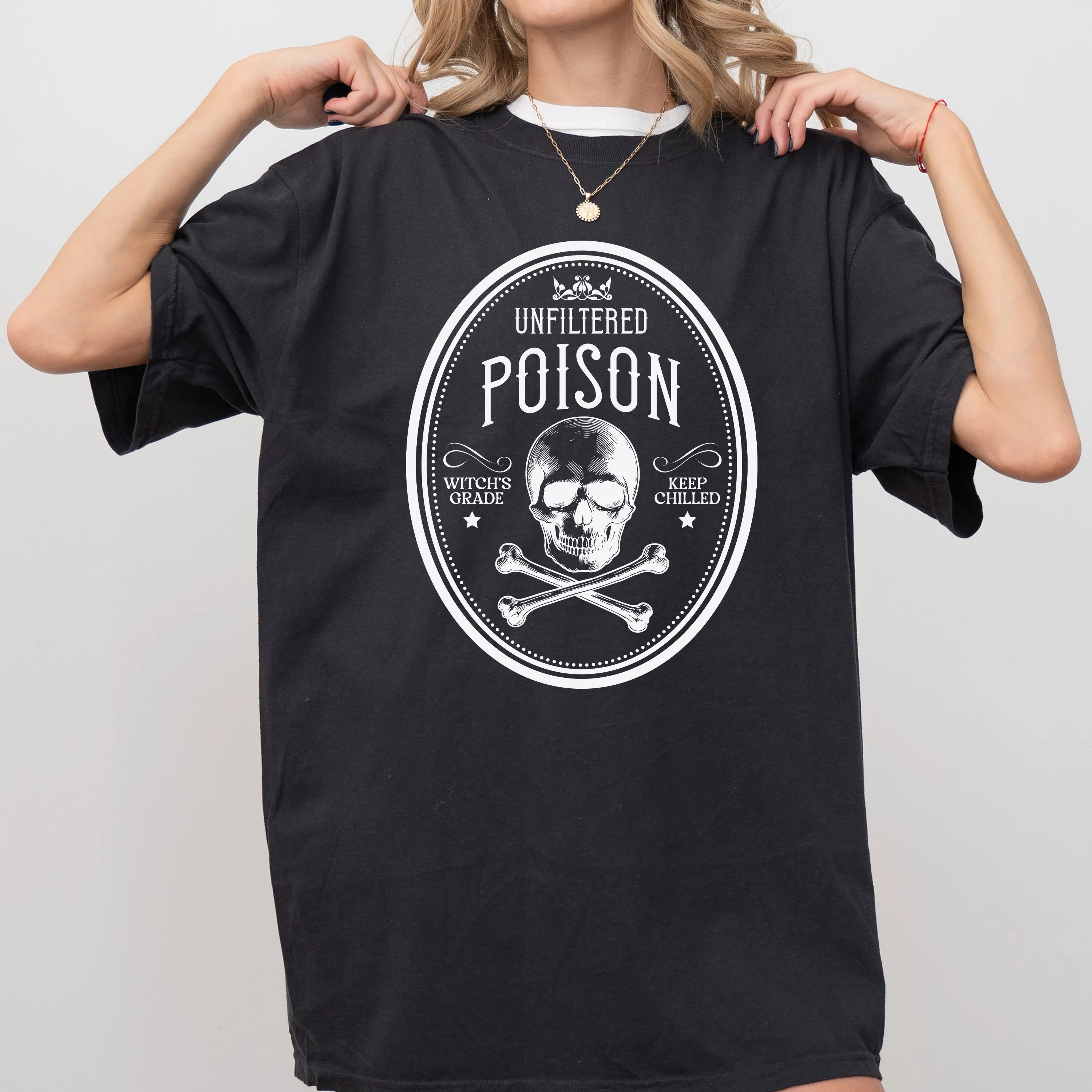 Unfiltered Poison, Vintage, Western, Witch, Aesthetic, Meme, Halloween, Costume, Tshirt Comfort Colors T-Shirt sold by Refinery Number One product image thumbnail 4