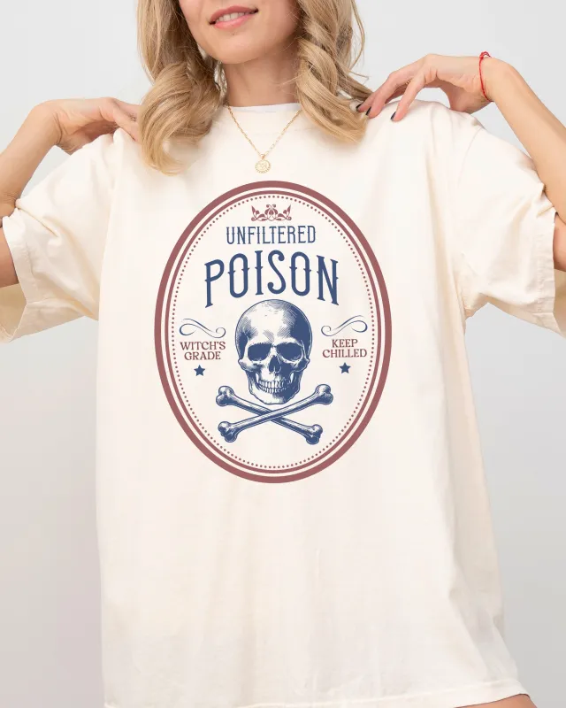 Unfiltered Poison, Vintage, Western, Witch, Aesthetic, Meme, Halloween, Costume, Tshirt Comfort Colors T-Shirt sold by Refinery Number One