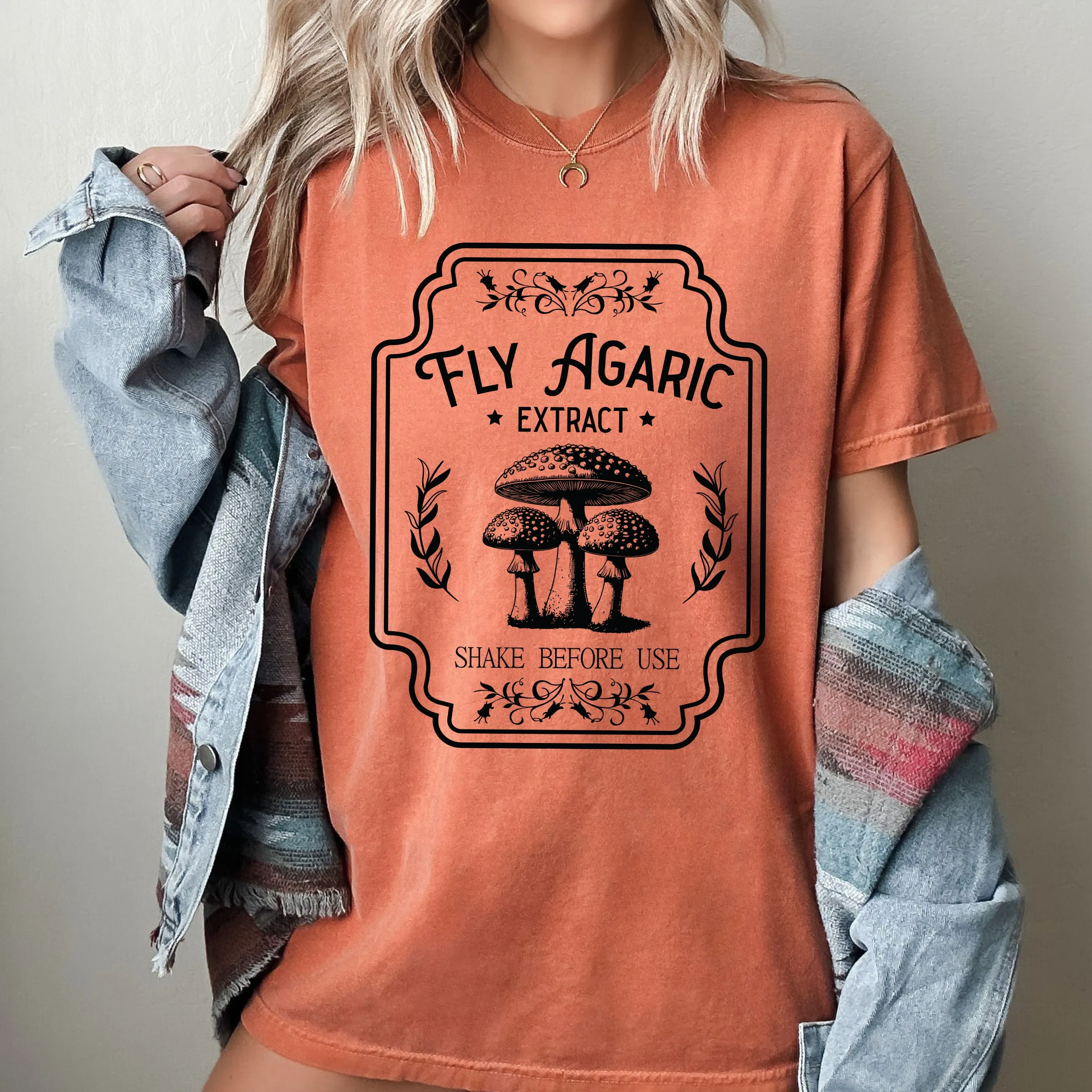 Fly Agaric, Mushroom, Vintage, Western, Witch, Aesthetic, Meme, Halloween, Costume, Tshirt Comfort Colors T-Shirt sold by Refinery Number One product image thumbnail 4