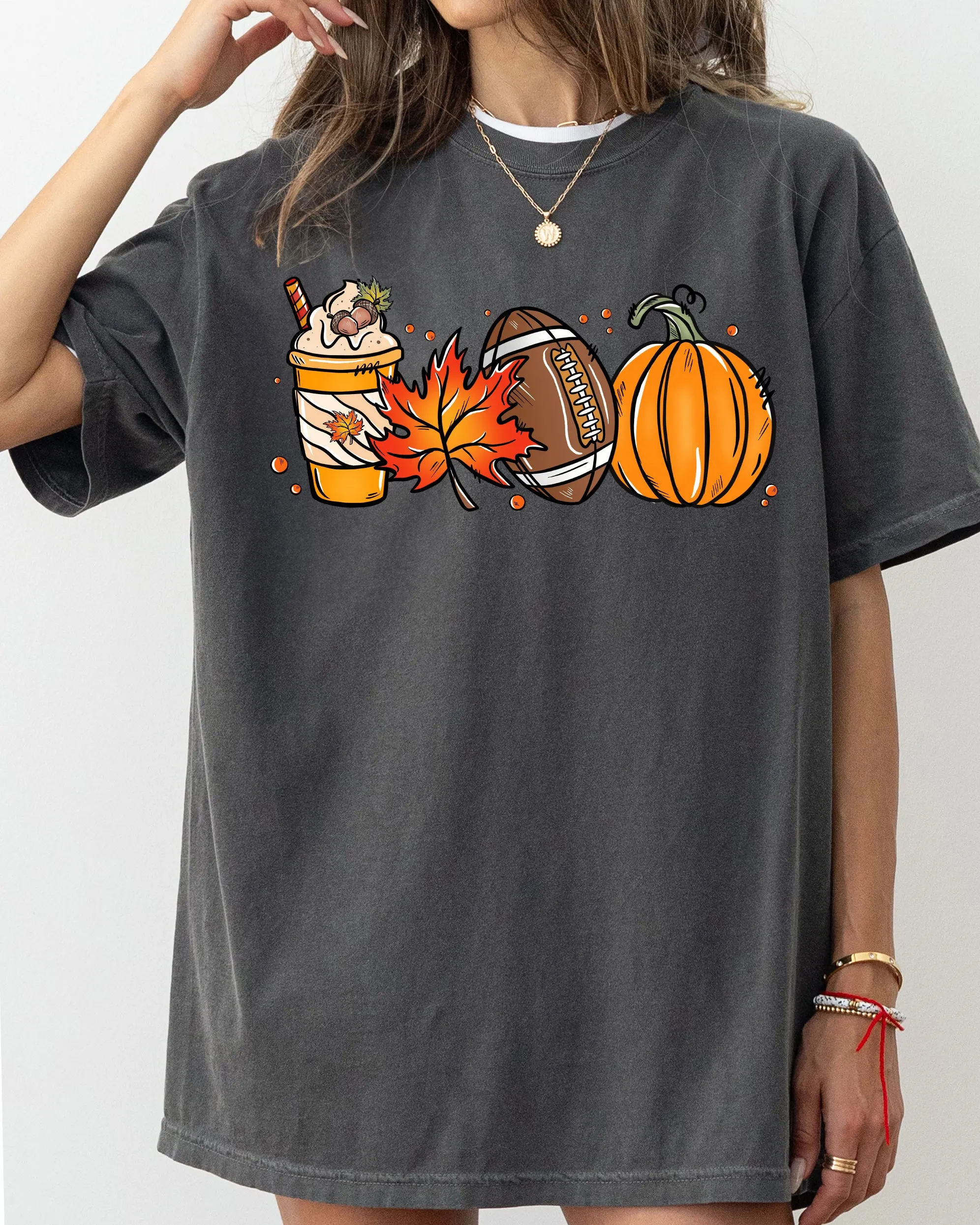 Football Icons, Fall, Pumpkin, Vintage, Western, Witch, Aesthetic, Meme, Halloween, Costume, Tshirt Comfort Colors T-Shirt sold by Refinery Number One