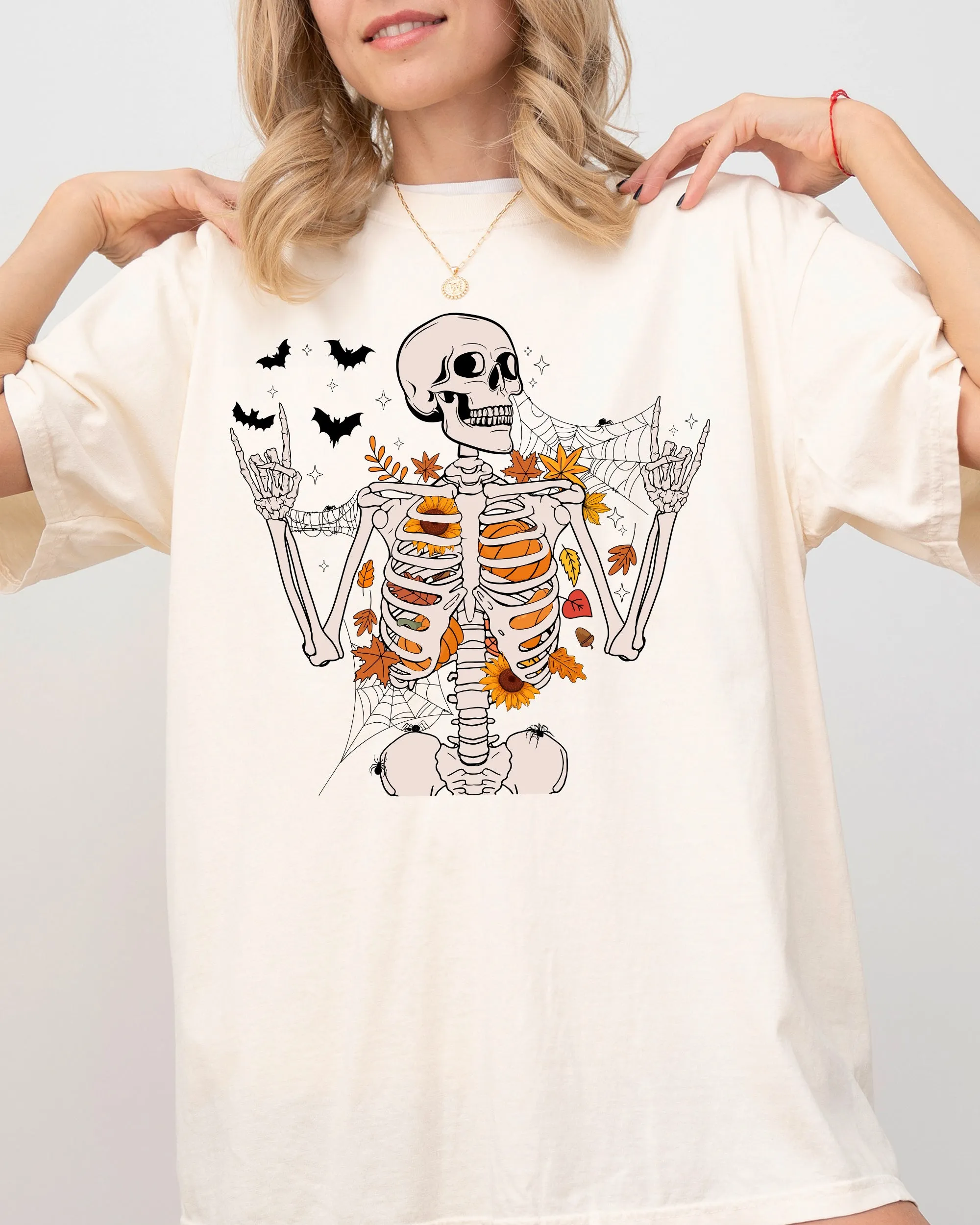 Funny Skeleton, Flowers, Rock, Western, Witch, Aesthetic, Meme, Halloween, Costume, Tshirt Comfort Colors T-Shirt sold by Refinery Number One product image thumbnail 5