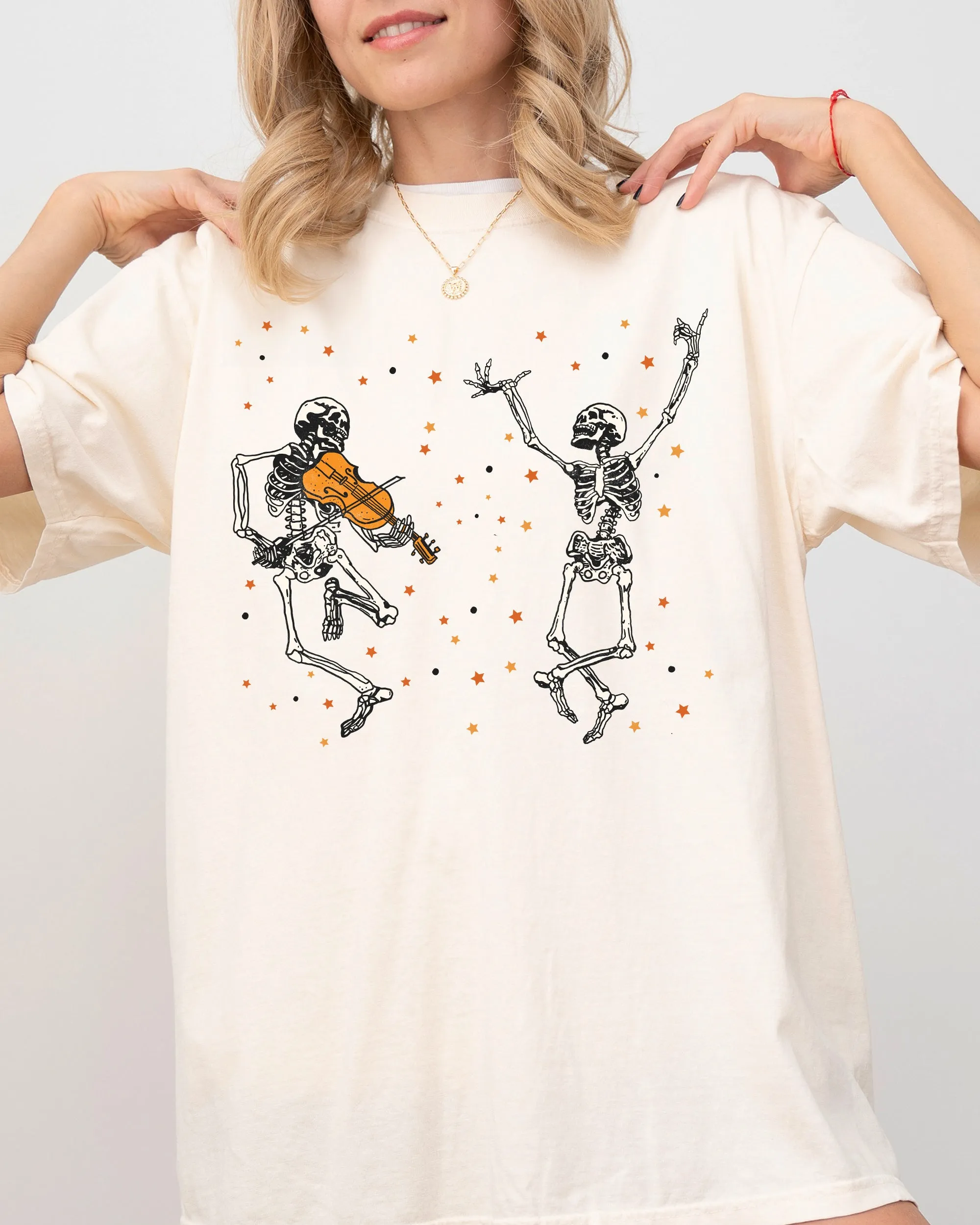 Dancing Skeletons, Stars, Vintage, Western, Witch, Aesthetic, Meme, Halloween, Costume, Tshirt Comfort Colors T-Shirt sold by Refinery Number One product image thumbnail 2