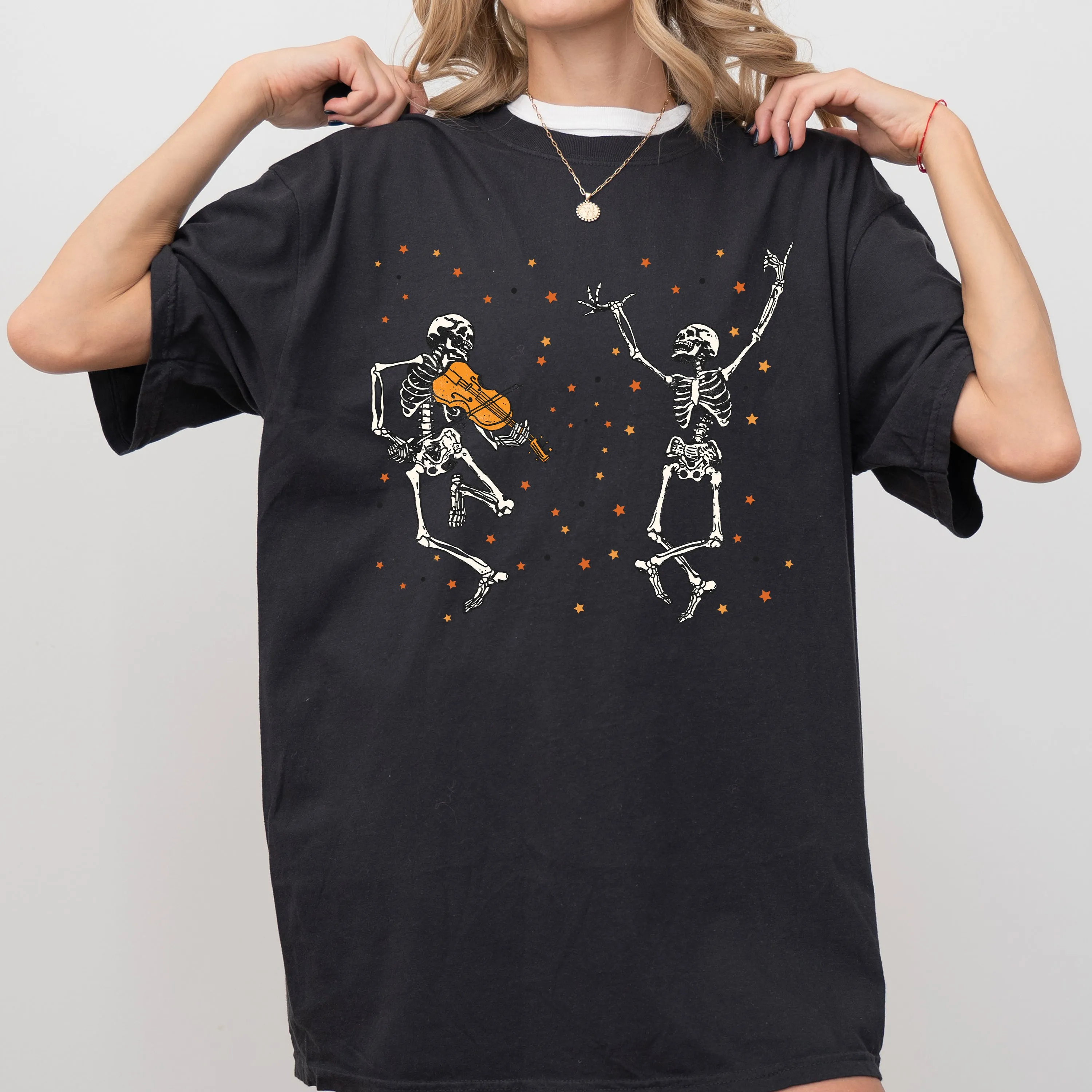 Dancing Skeletons, Stars, Vintage, Western, Witch, Aesthetic, Meme, Halloween, Costume, Tshirt Comfort Colors T-Shirt sold by Refinery Number One product image thumbnail 4