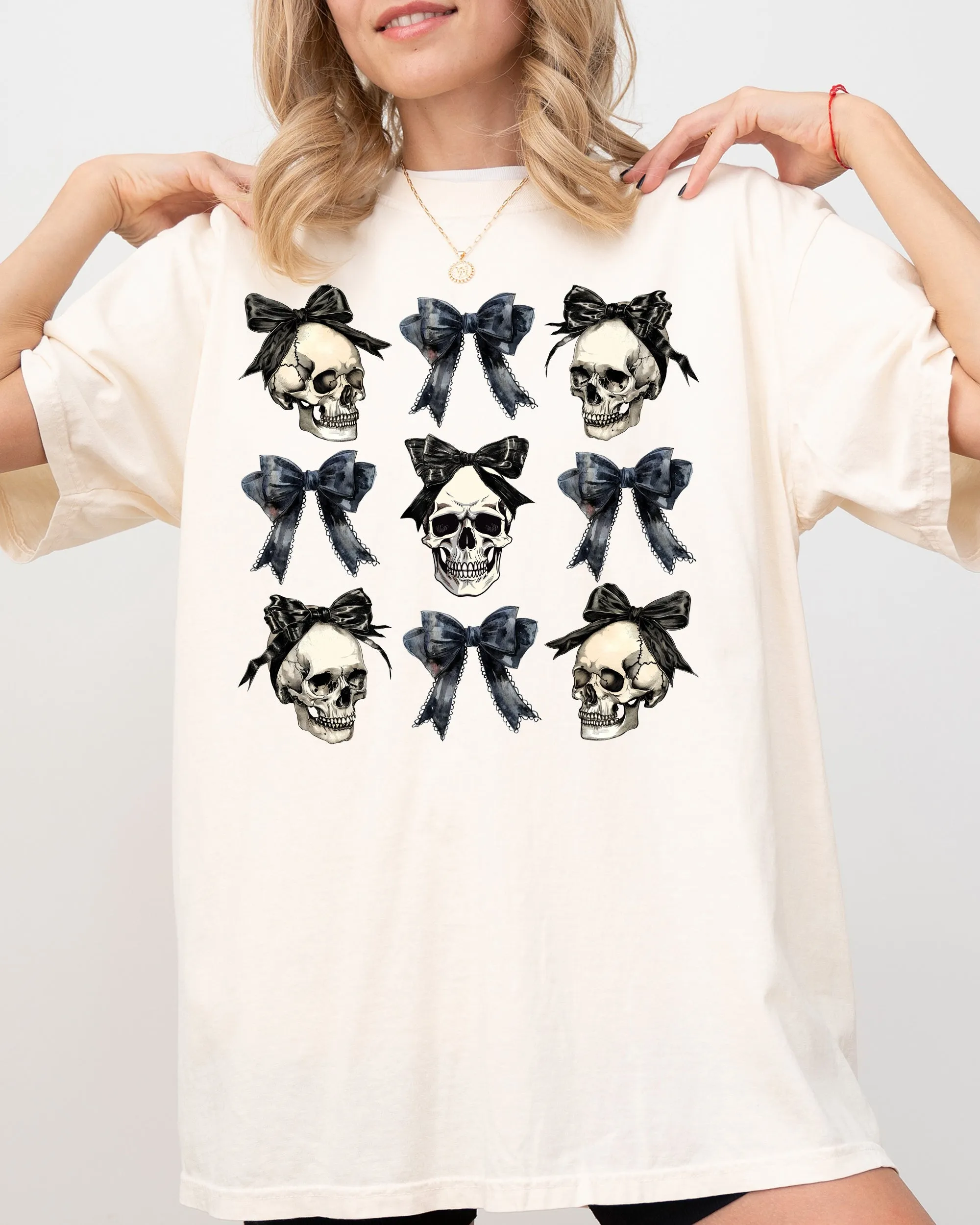 Skull, Bow, Coquette, Vintage, Western, Witch, Aesthetic, Meme, Halloween, Costume, Tshirt Comfort Colors T-Shirt sold by Refinery Number One product image thumbnail 4
