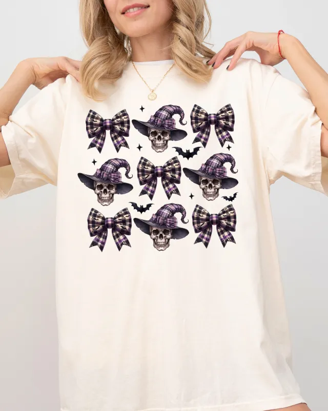 Witch Hat, Bow, Coquette, Vintage, Western, Witch, Aesthetic, Meme, Halloween, Costume, Tshirt Comfort Colors T-Shirt sold by Refinery Number One