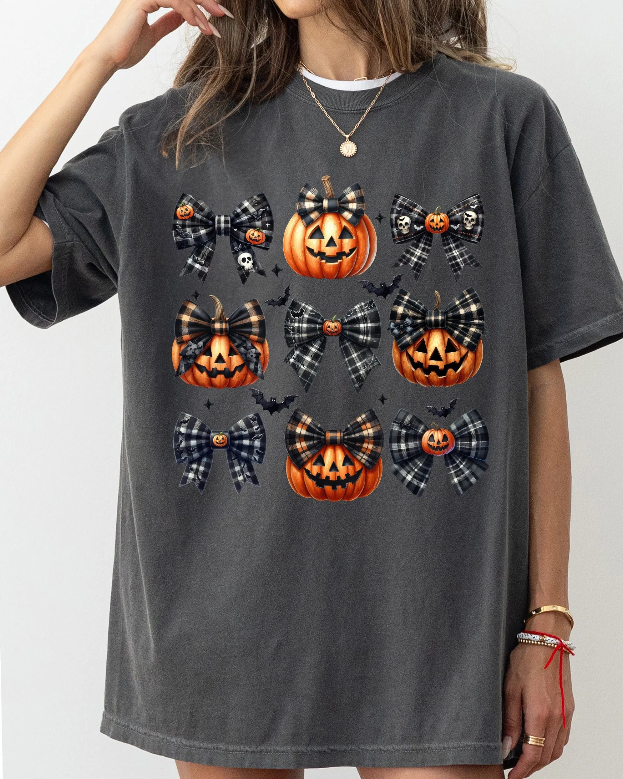 Pumpkin, Bow, Coquette, Vintage, Western, Witch, Aesthetic, Meme, Halloween, Costume, Tshirt Comfort Colors T-Shirt sold by Refinery Number One product image thumbnail 4
