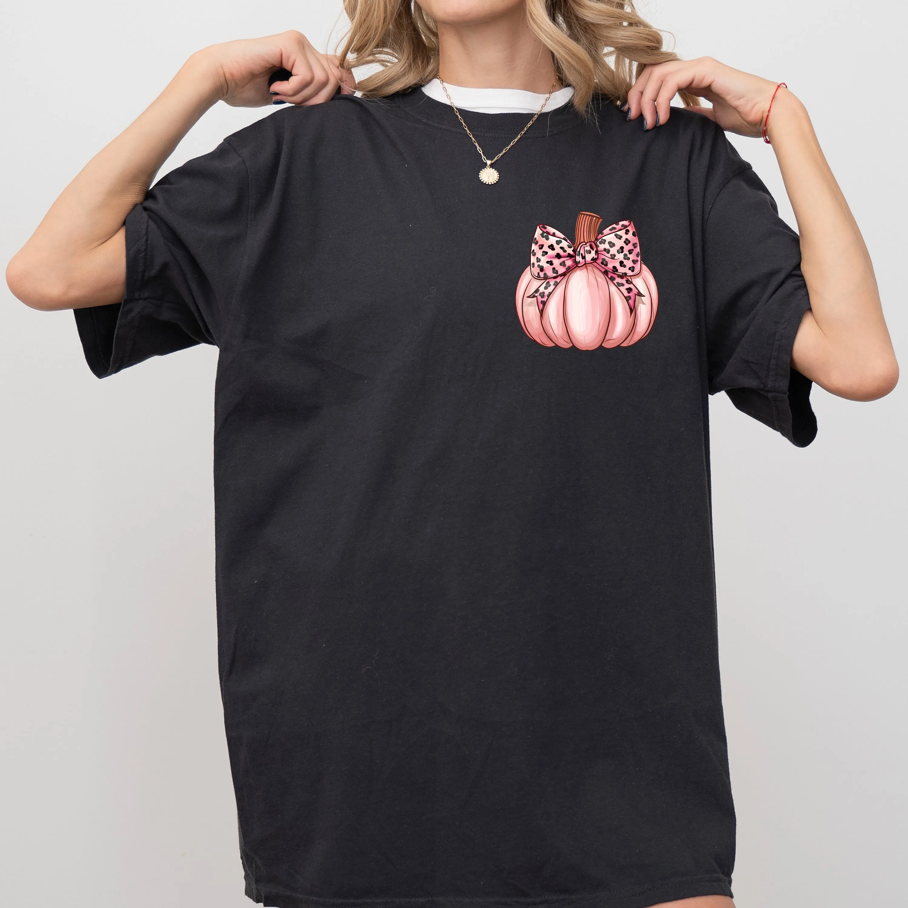 Pink Pumpkin, Coquette, Pocket Print, Vintage, Western, Witch, Aesthetic, Meme, Halloween, Costume, Tshirt Comfort Colors T-Shirt sold by Refinery Number One product image thumbnail 4
