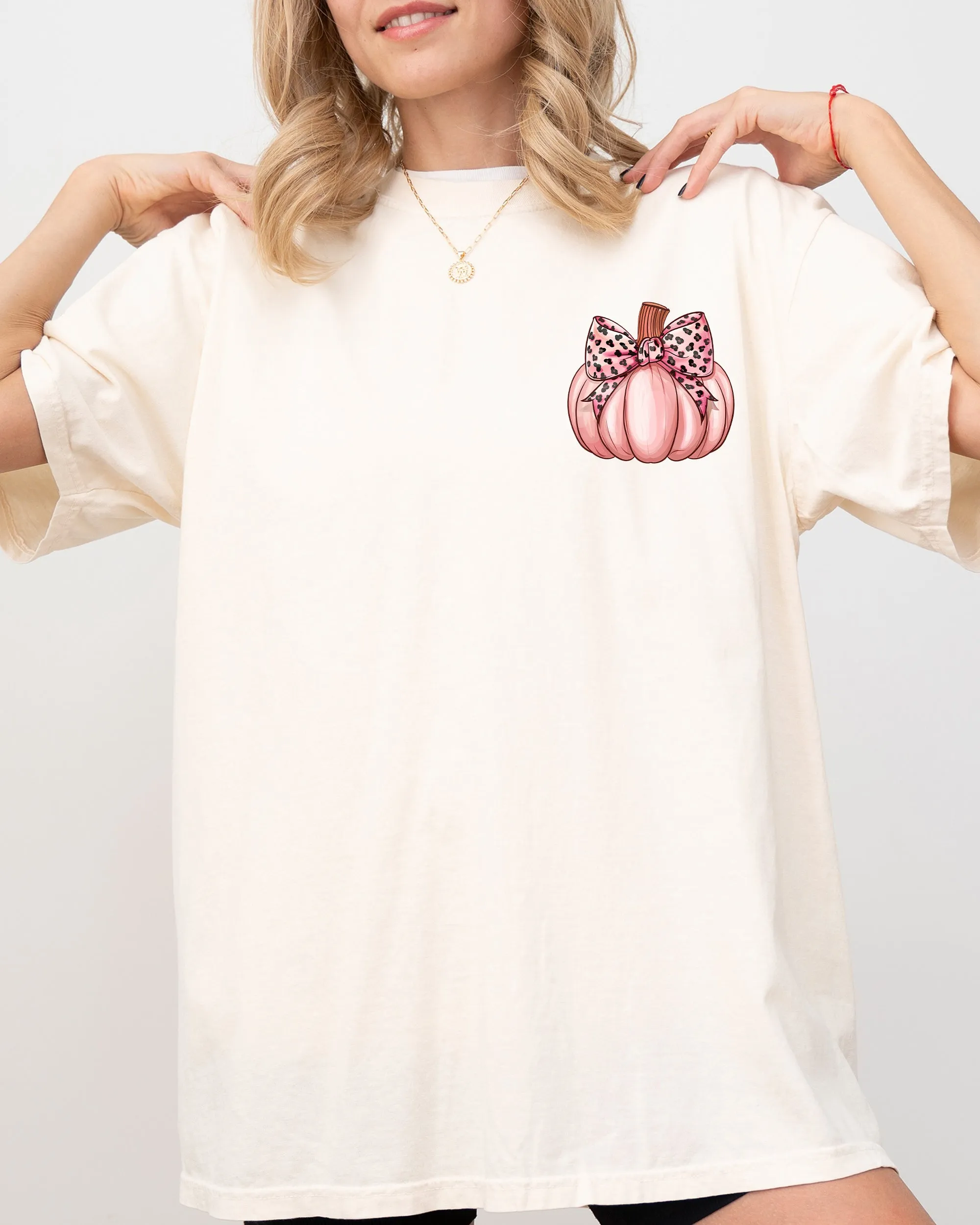 Pink Pumpkin, Coquette, Pocket Print, Vintage, Western, Witch, Aesthetic, Meme, Halloween, Costume, Tshirt Comfort Colors T-Shirt sold by Refinery Number One product image thumbnail 3