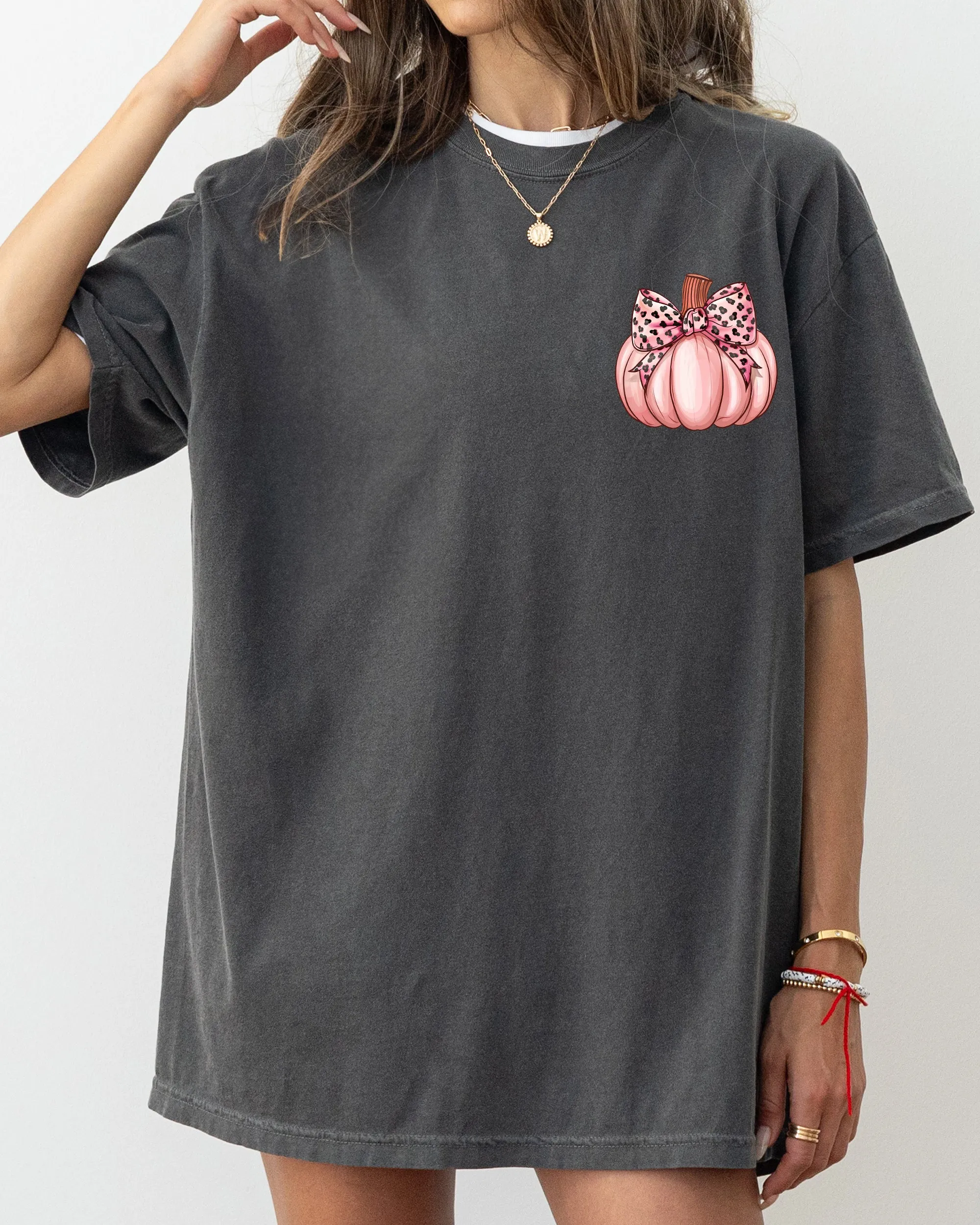 Pink Pumpkin, Coquette, Pocket Print, Vintage, Western, Witch, Aesthetic, Meme, Halloween, Costume, Tshirt Comfort Colors T-Shirt sold by Refinery Number One product image thumbnail 2