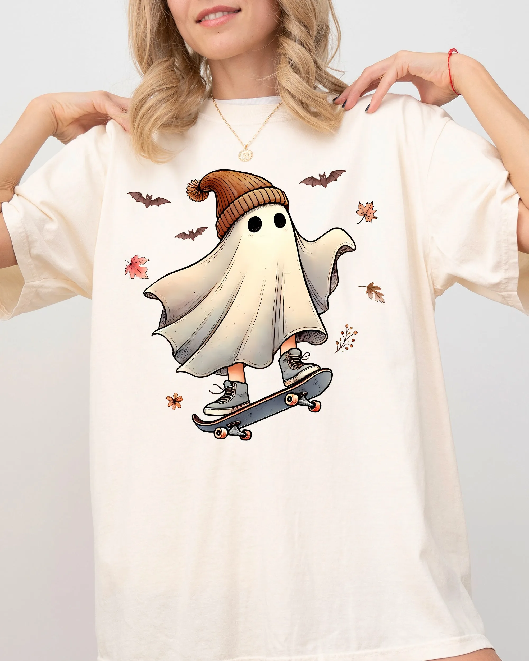 Skater Ghost, Pumpkin, Skeleton, Vintage, Western, Witch, Aesthetic, Meme, Halloween, Costume, Tshirt Comfort Colors T-Shirt sold by Refinery Number One product image thumbnail 4
