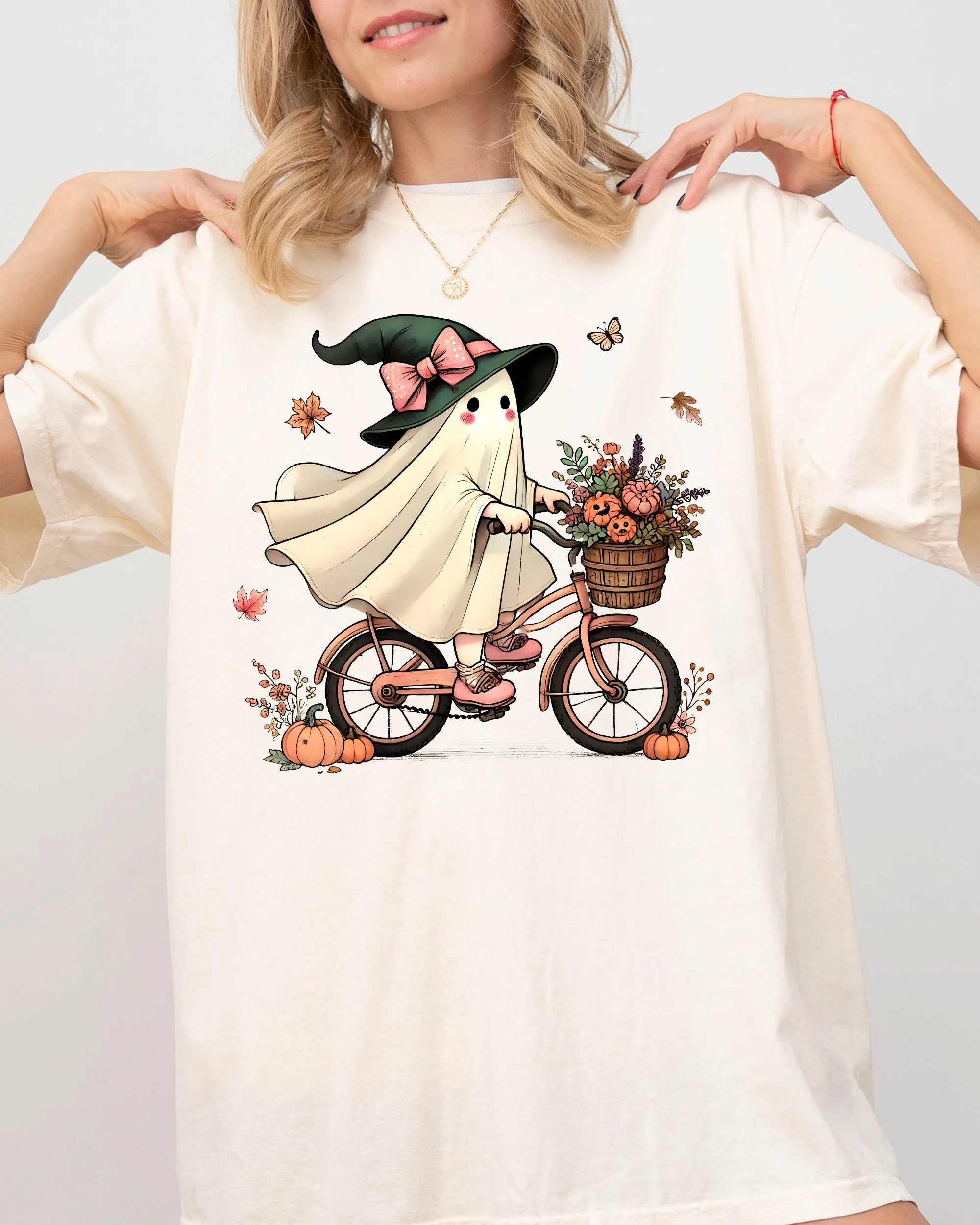 Ghost, Bicycle, Skeleton, Vintage, Western, Witch, Aesthetic, Meme, Halloween, Costume, Tshirt Comfort Colors T-Shirt sold by Refinery Number One product image thumbnail 5