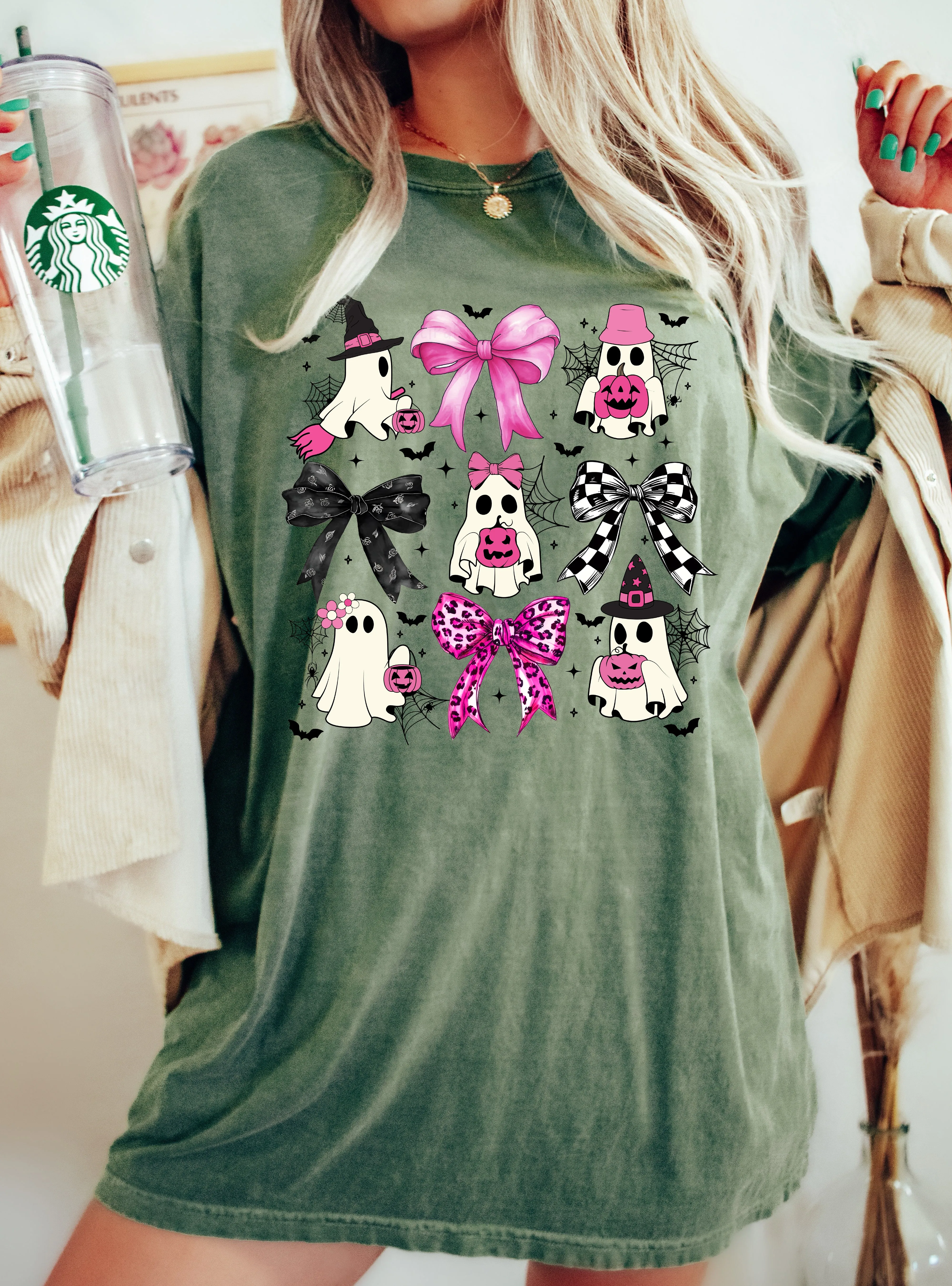 Coquette, Bow, Cowboy Ghost, Vintage, Western, Witch, Aesthetic, Meme, Halloween, Costume, Tshirt Comfort Colors T-Shirt sold by Refinery Number One product image thumbnail 5