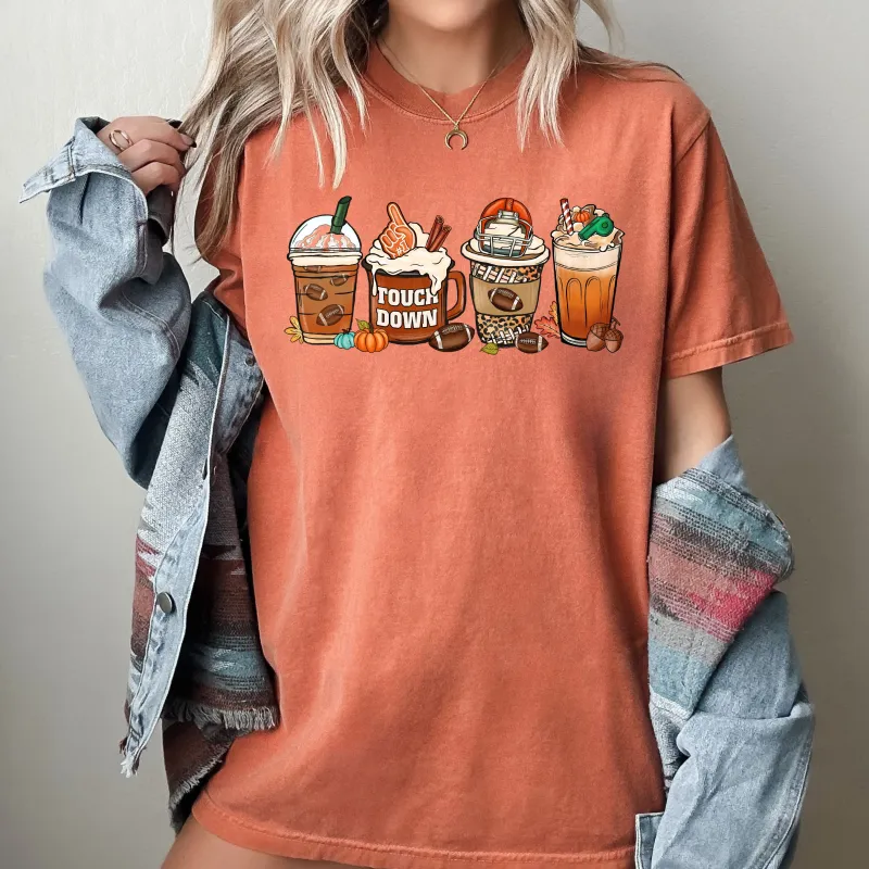 Touchdown, Coffee, Vintage, Western, Witch, Aesthetic, Meme, Halloween, Costume, Tshirt Comfort Colors T-Shirt sold by Refinery Number One
