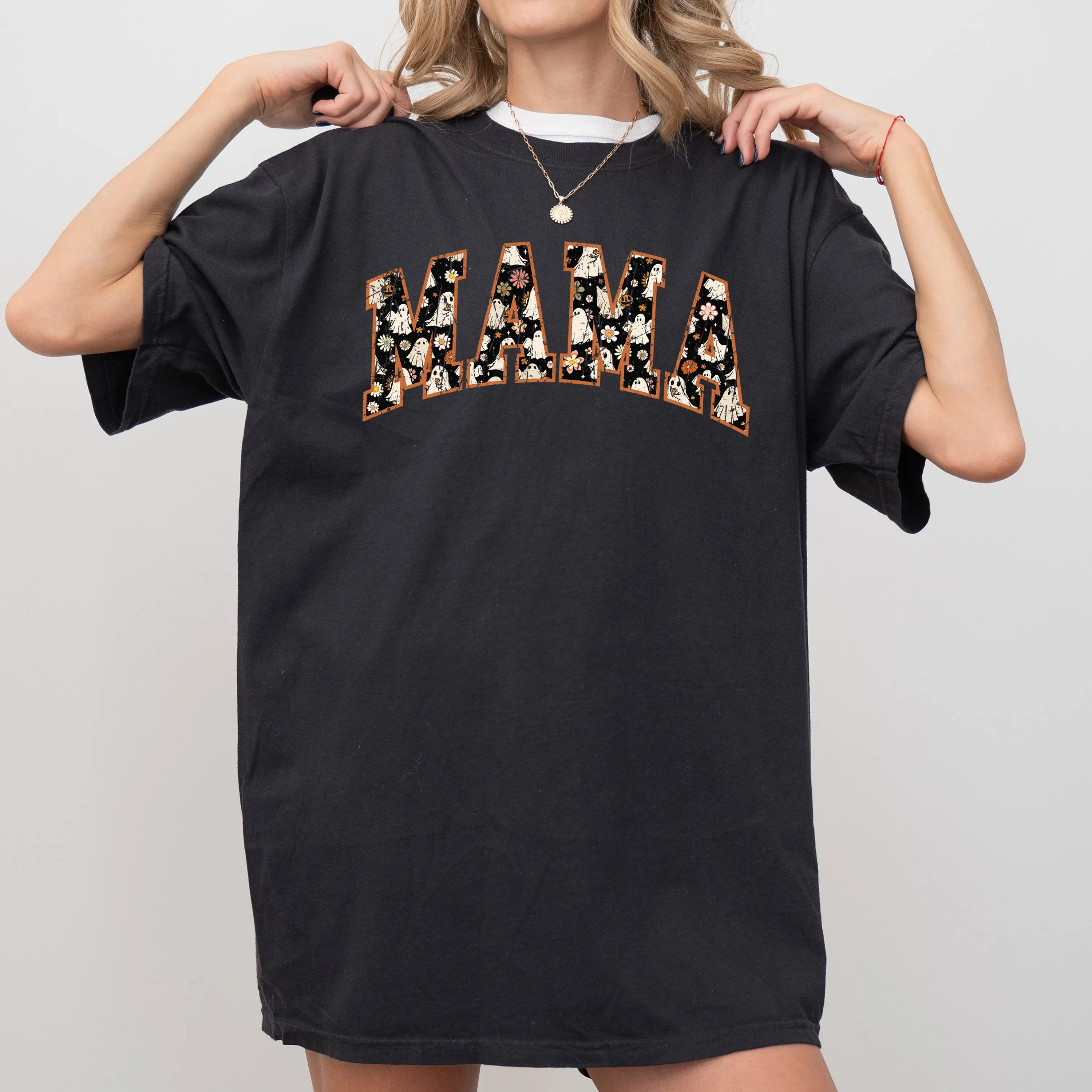 Mama, Retro, Ghost, Floral, Vintage, Western, Witch, Aesthetic, Meme, Halloween, Costume, Tshirt Comfort Colors T-Shirt sold by Refinery Number One product image thumbnail 5