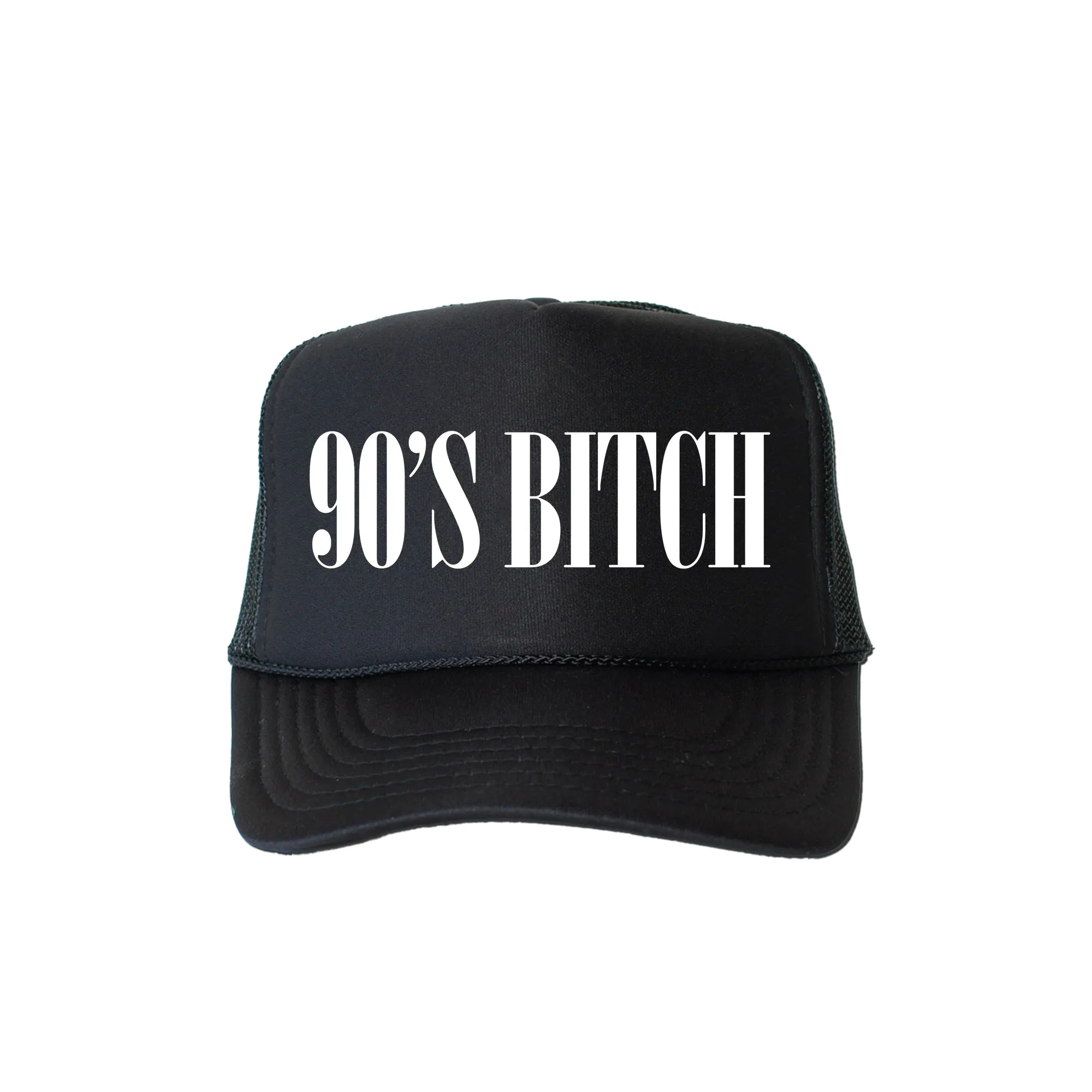90s Bitch, Sassy, Funny, Black Snapback Trucker Hat sold by Refinery Number One product image thumbnail 4